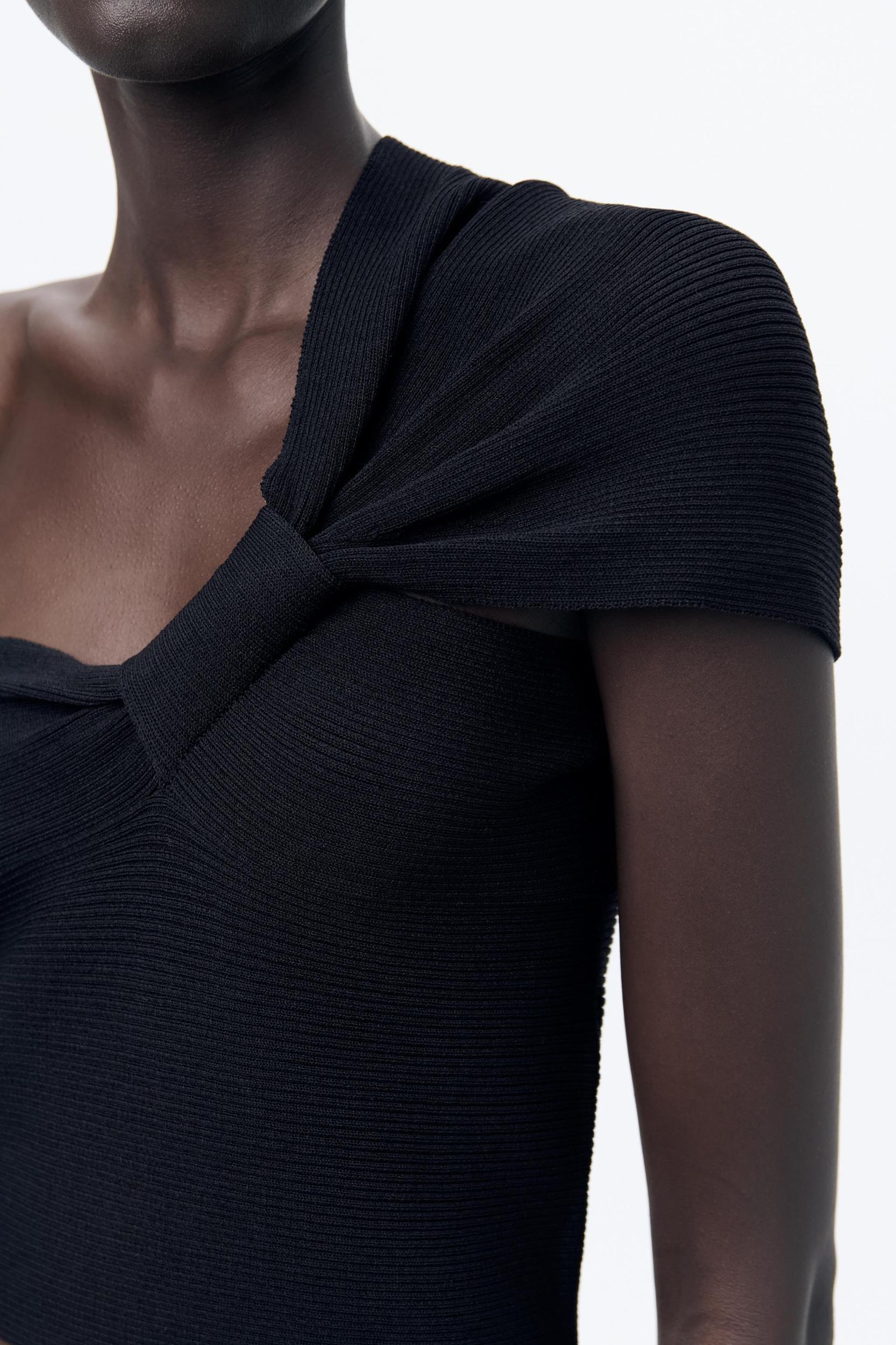 ASYMMETRICAL KNIT TOP Product Image