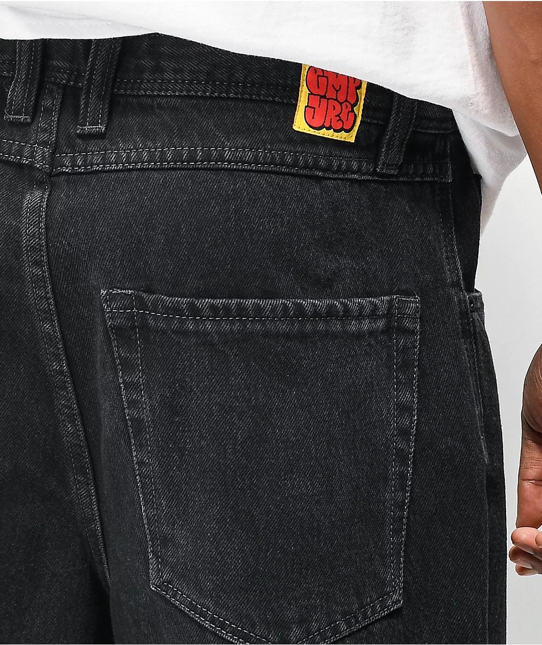 Empyre Shmutz Black Wash Loose Fit Skate Jeans Product Image