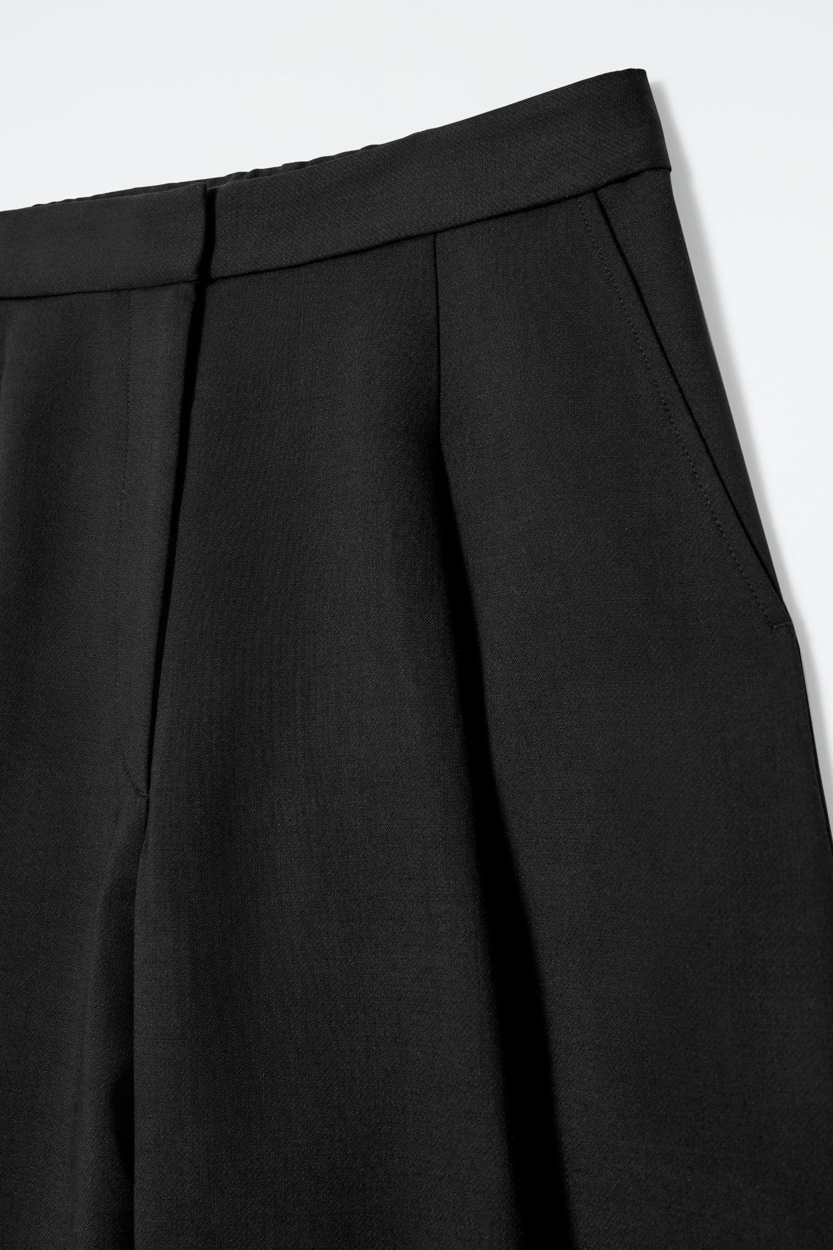 WOOL-BLEND WIDE-LEG PANTS Product Image