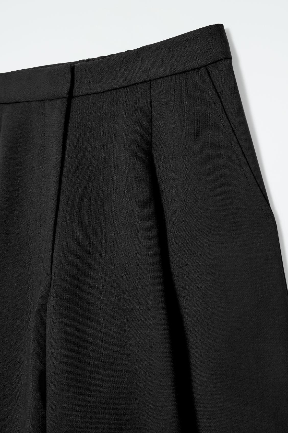WOOL-BLEND WIDE-LEG PANTS Product Image
