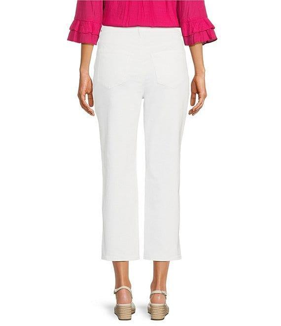 NYDJ Joni High Rise Straight Leg Relaxed Fit Cropped Stretch Denim Jeans Product Image