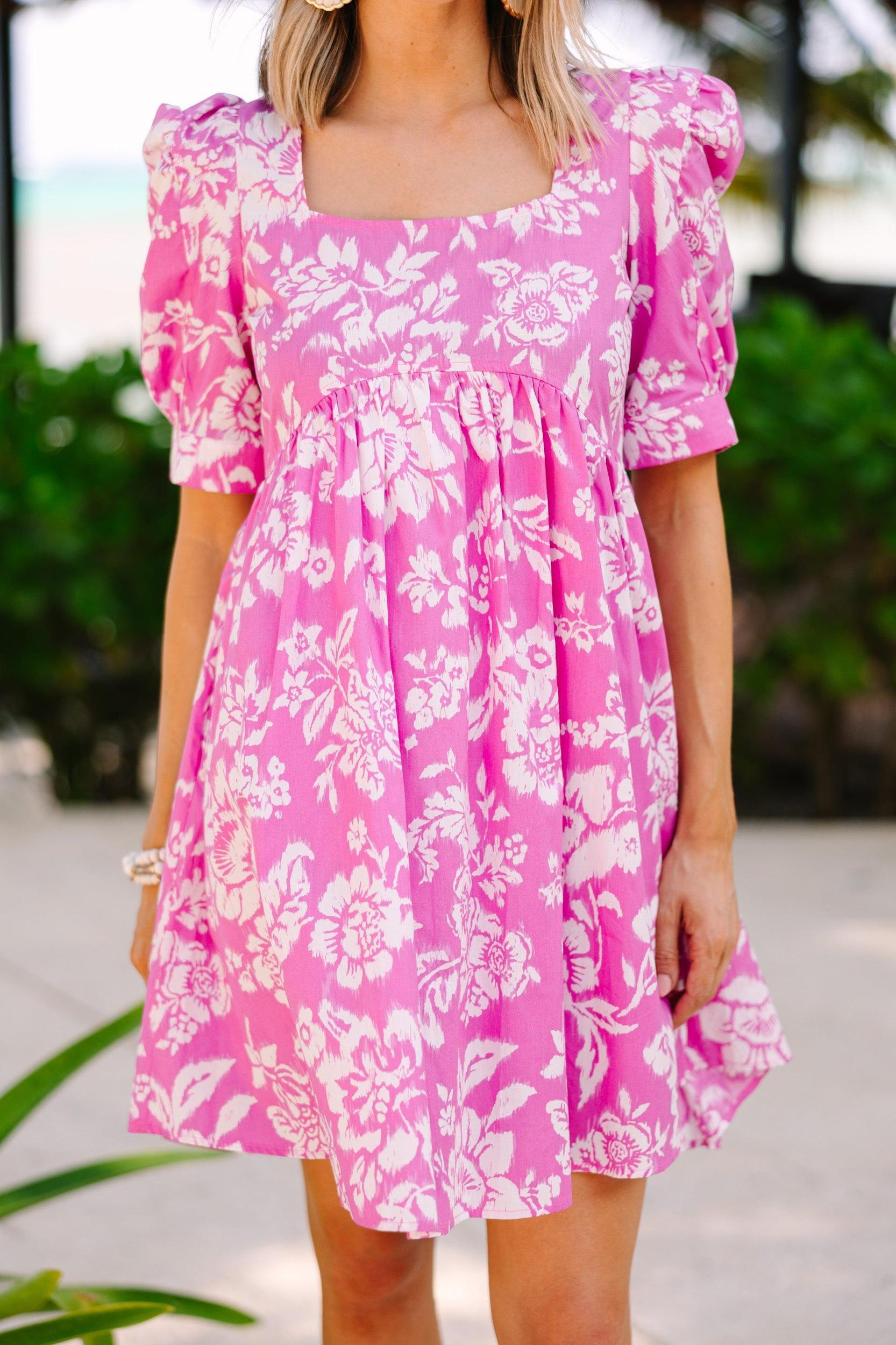 Sing With Me Pink Floral Dress Female Product Image
