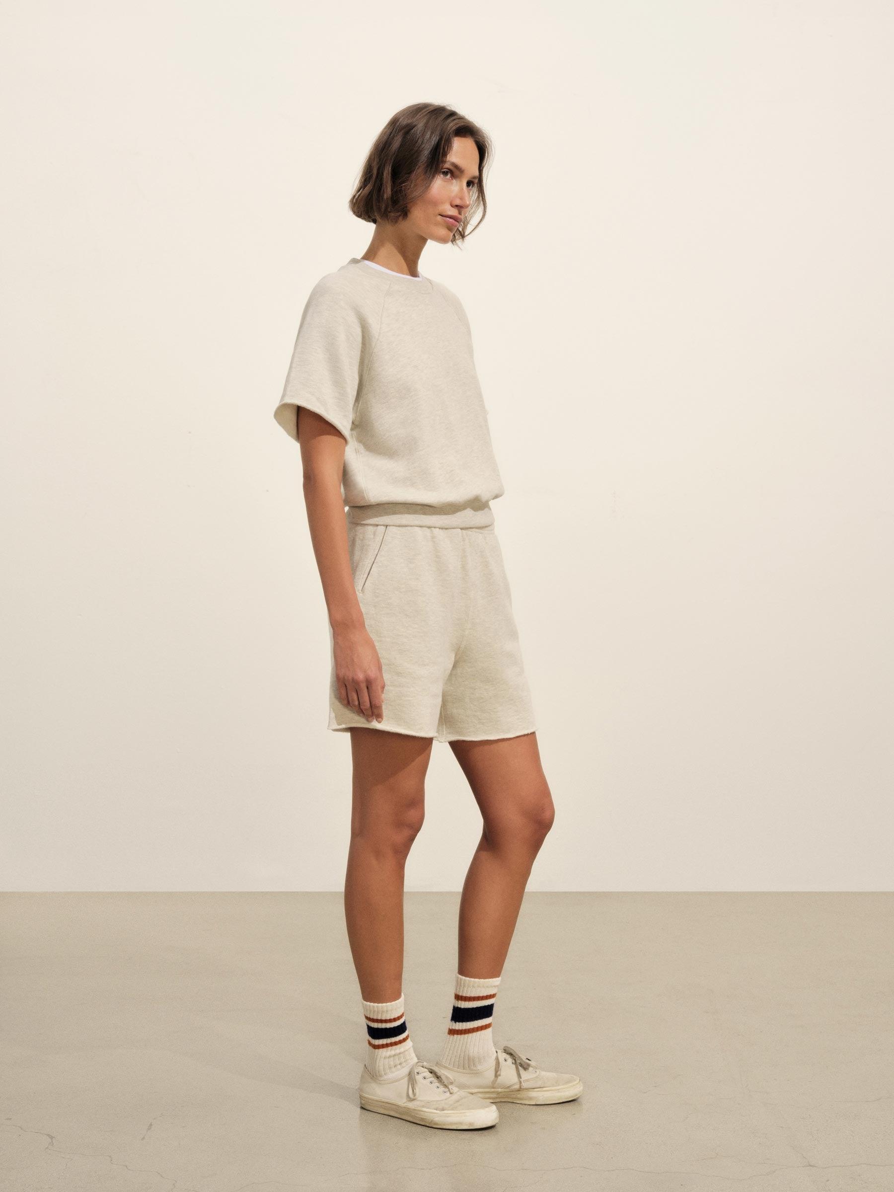 Heather Oat Vintage Interloop S/S Crew Product Image