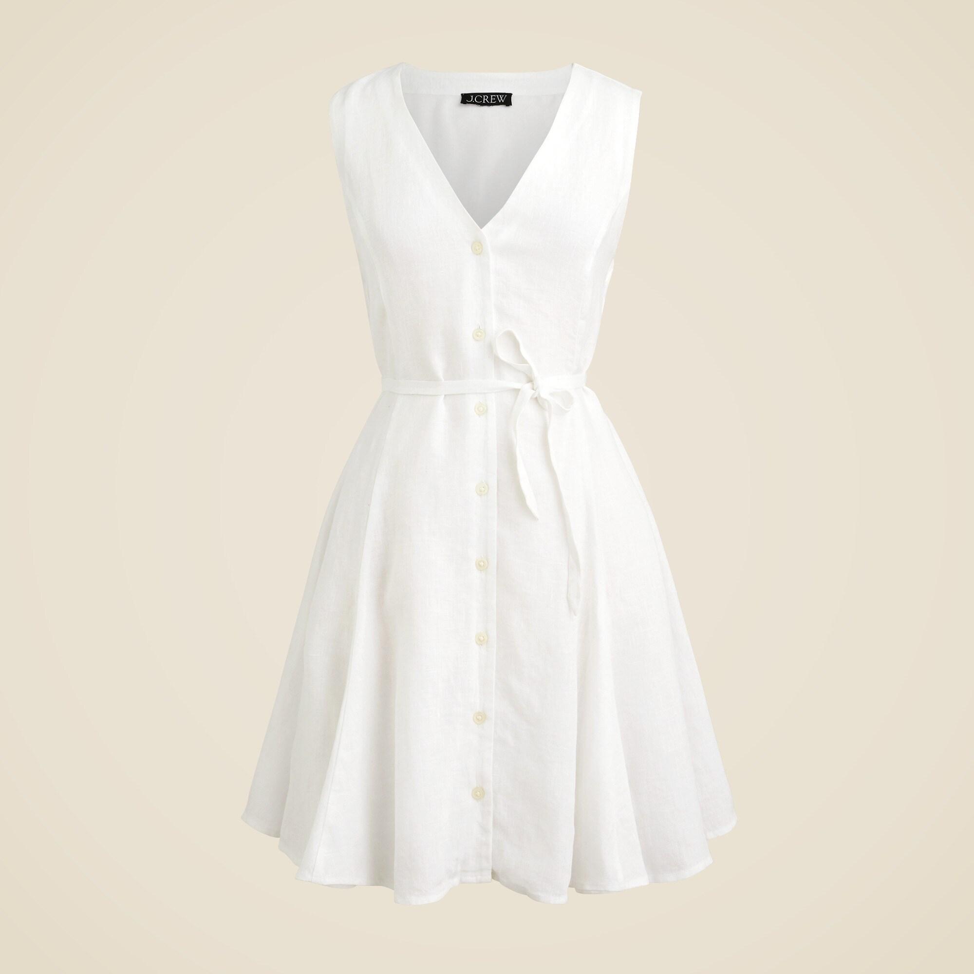 Mini shirtdress in linen Product Image