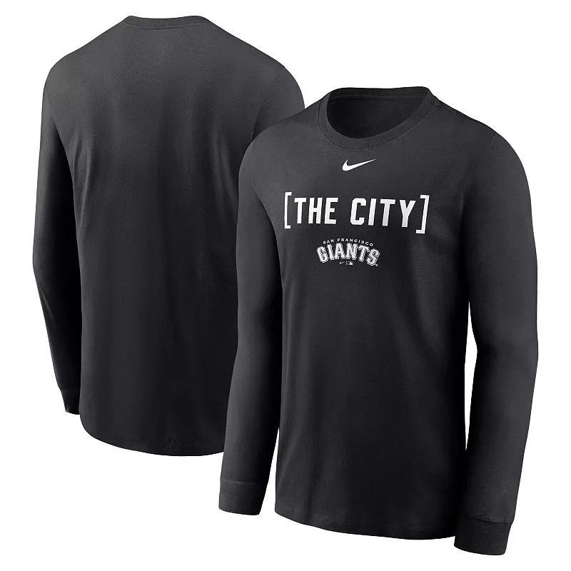 Men's Nike Black San Francisco Giants Local Nickname Long Sleeve T-Shirt, Size: Small Product Image
