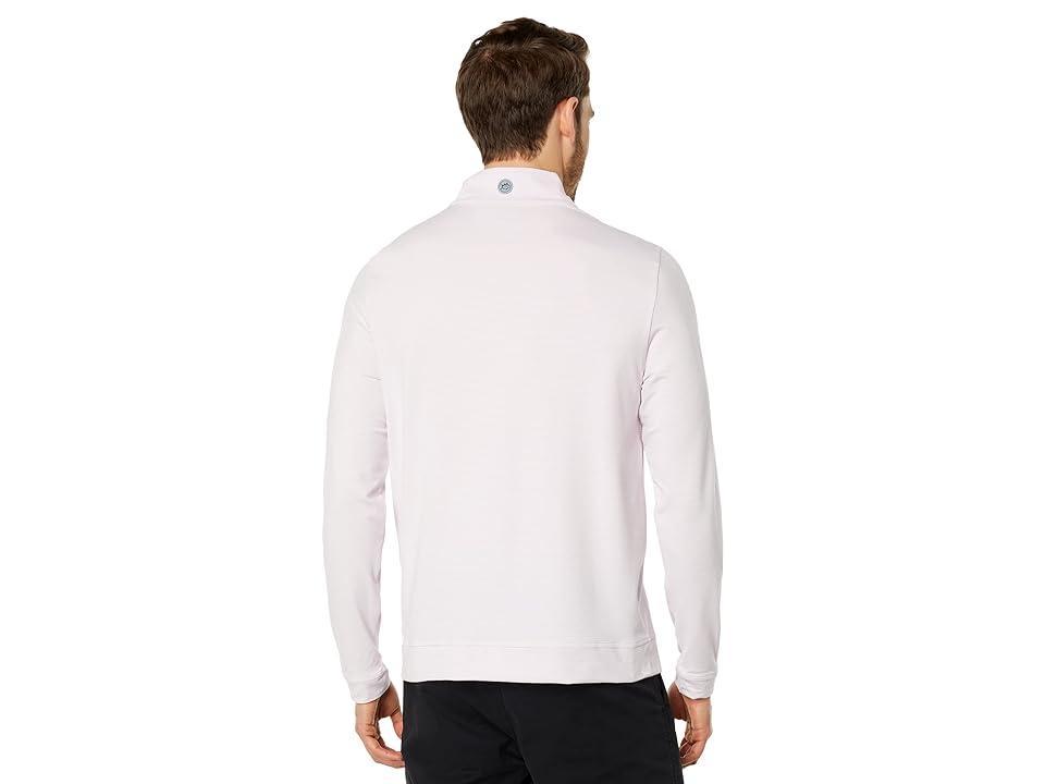 Southern Tide Cruiser Micro Stripe Heather 1/4 Zip (Heather Rose Blush) Men's Clothing Product Image