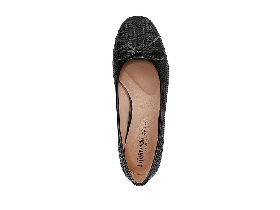 LifeStride Cheers Women's Woven Flats, Size: 8.5 Wide, Black Faux Product Image