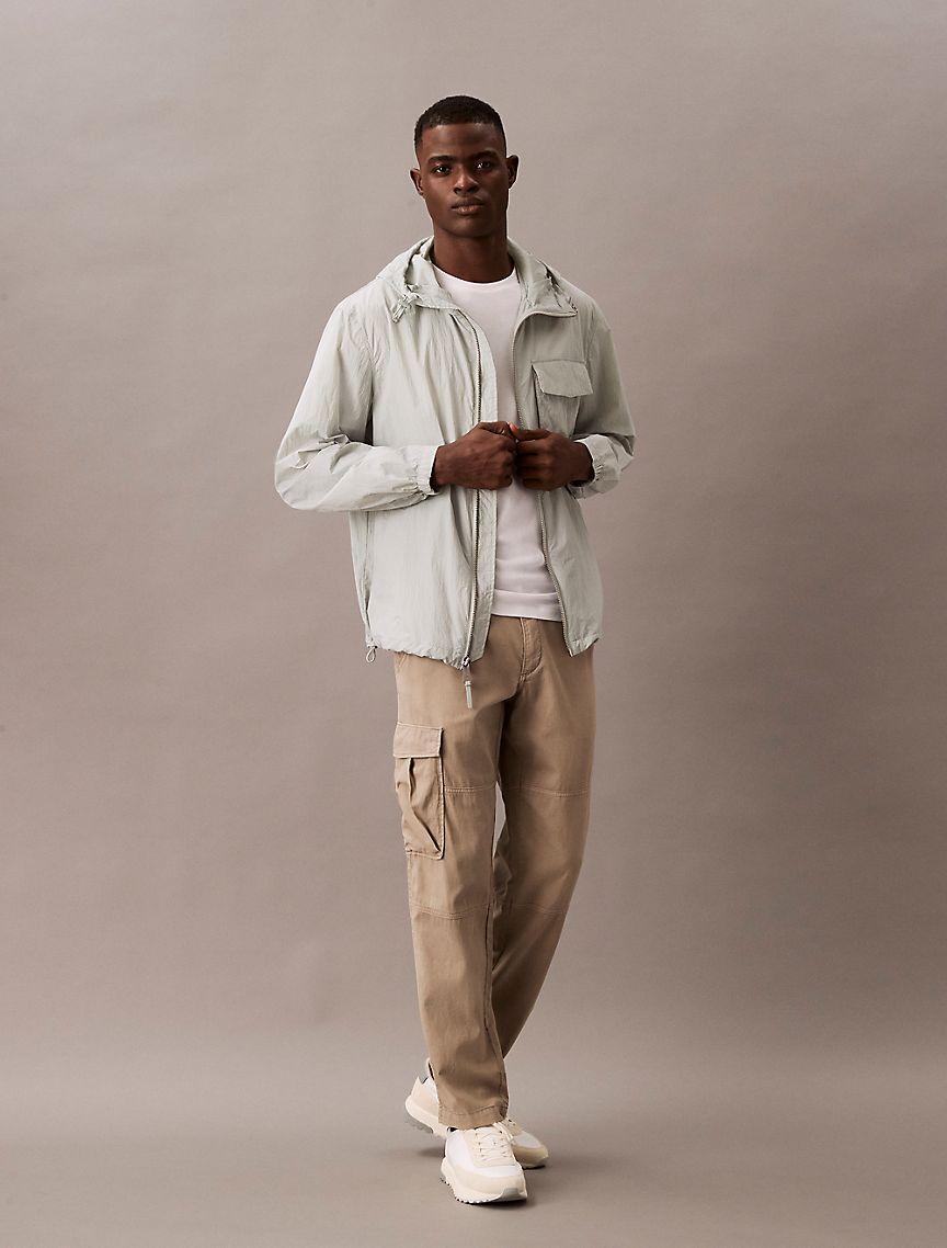 Nylon Hooded Relaxed Jacket Product Image