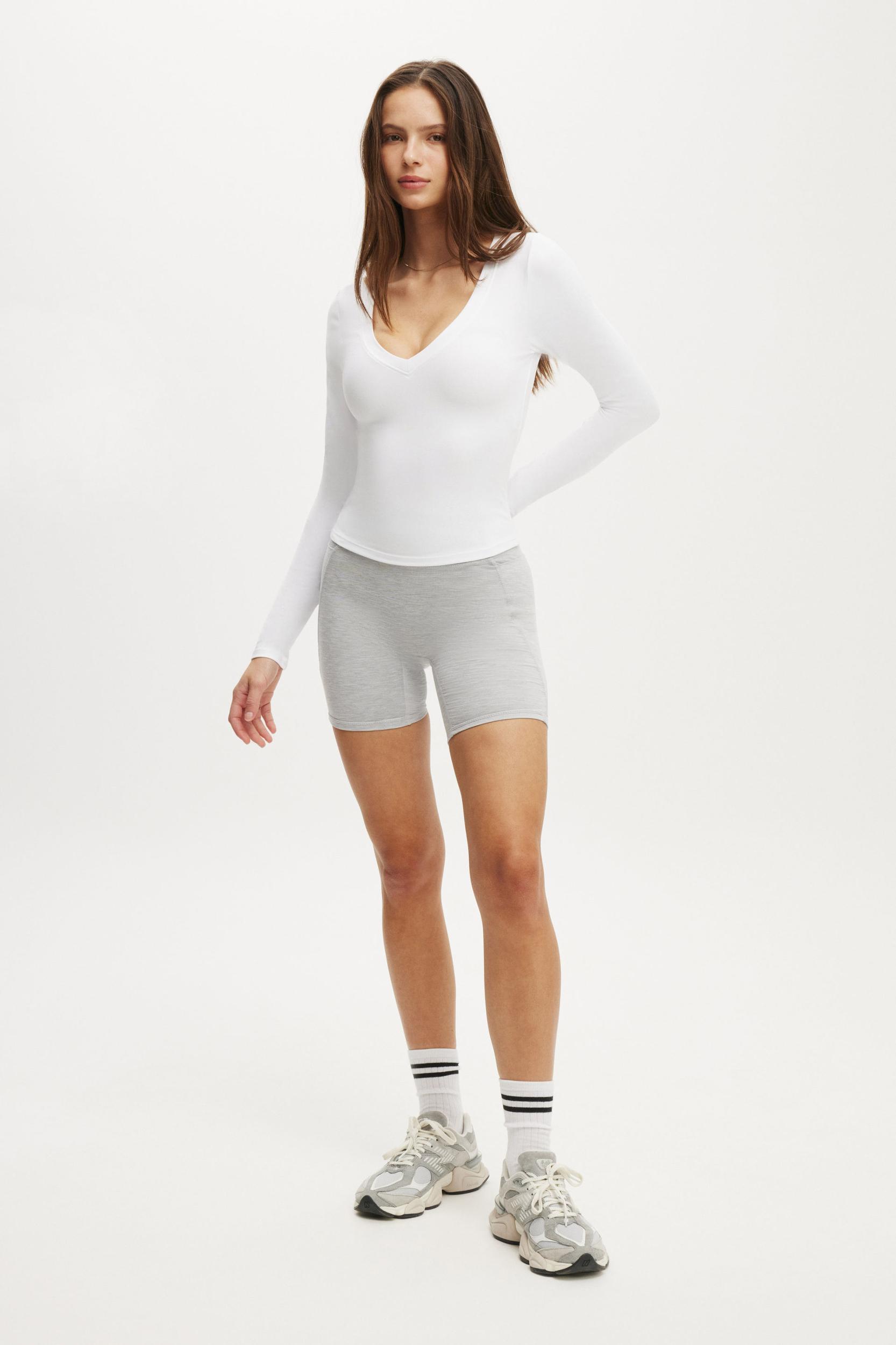 Ultra Soft Plunge Front Long Sleeve Product Image