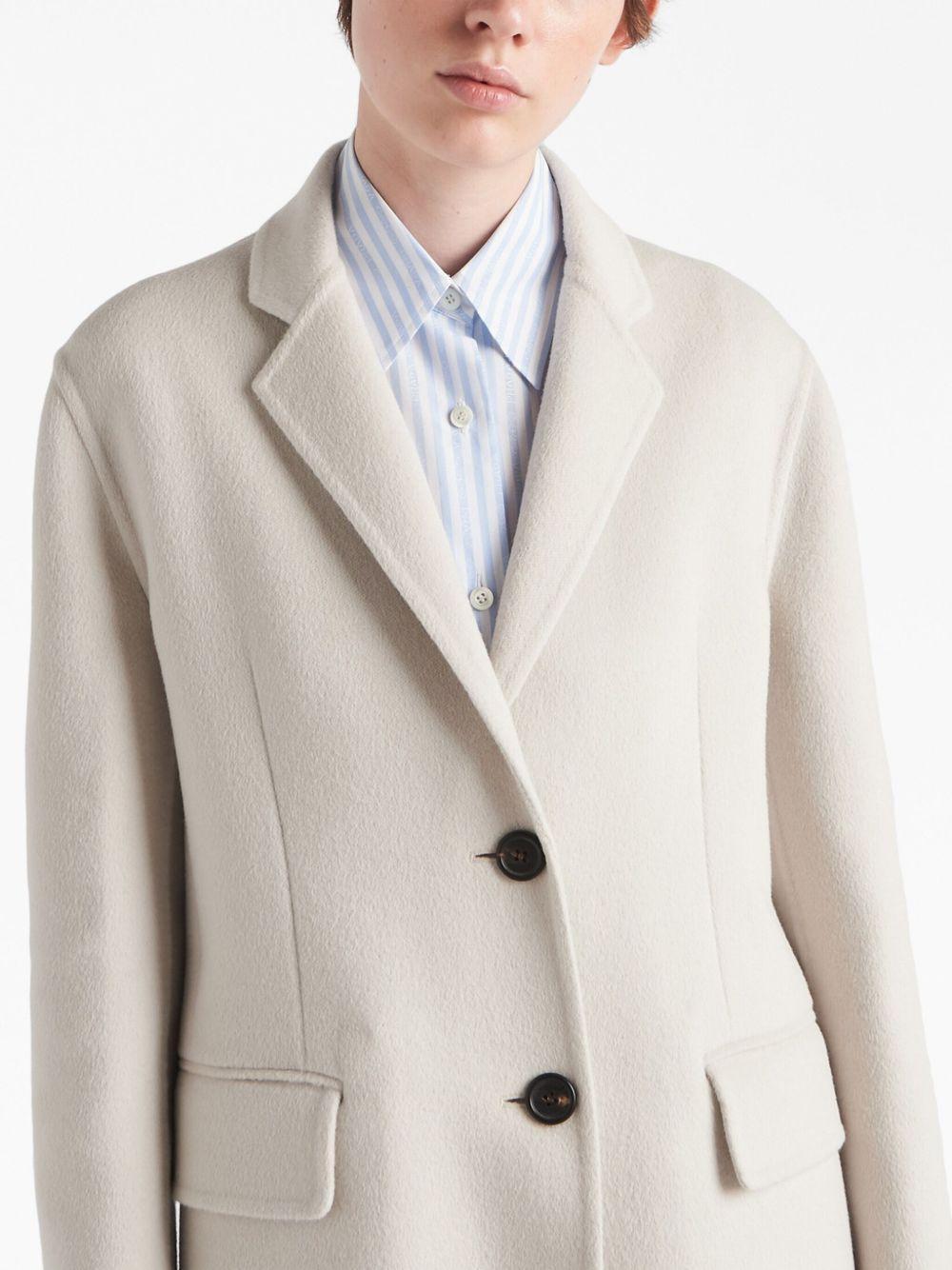 single-breasted cashgora coat Product Image