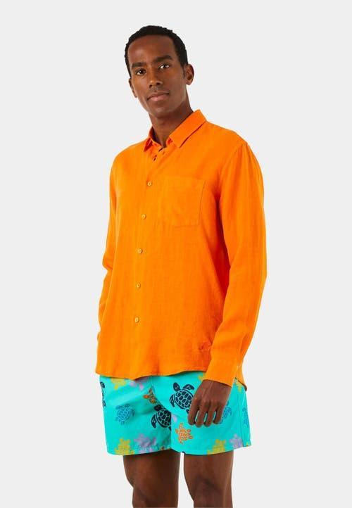 Vilebrequin Linen Solid Classic Fit Shirt Product Image