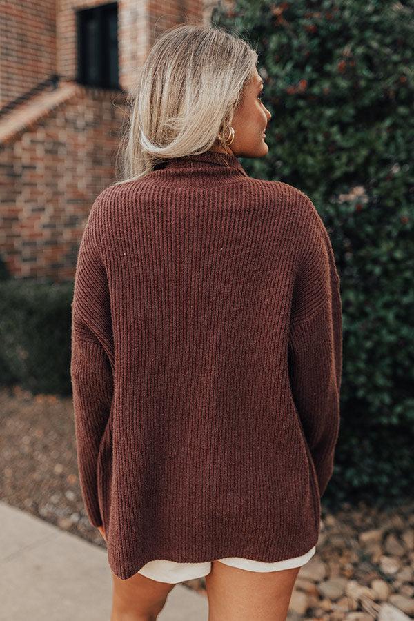 Next One Up Knit Jacket In Chocolate Product Image