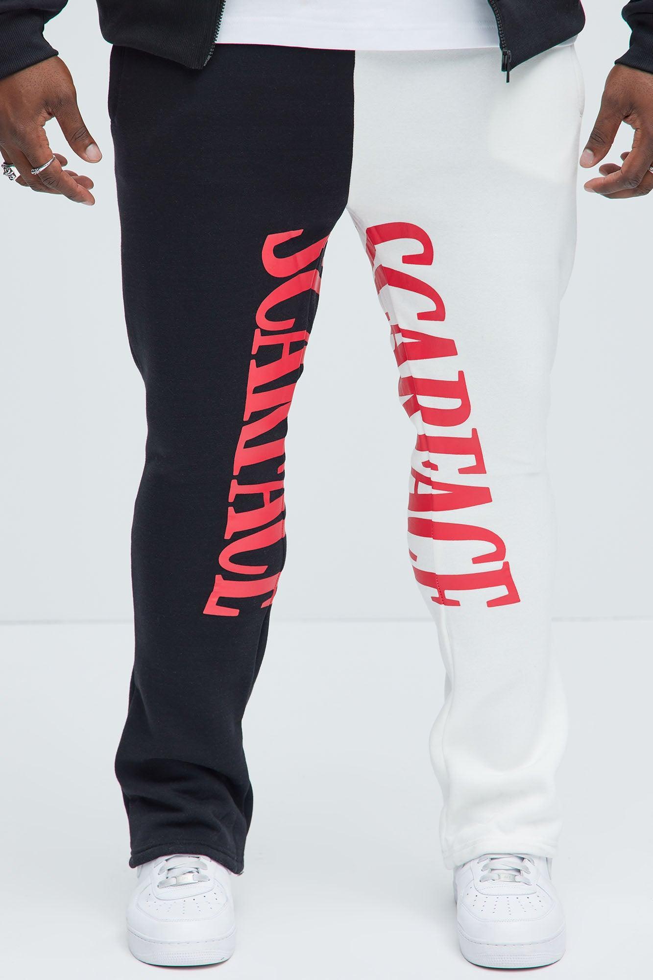 Scarface Say Hello Sweatpants - White/Black Product Image