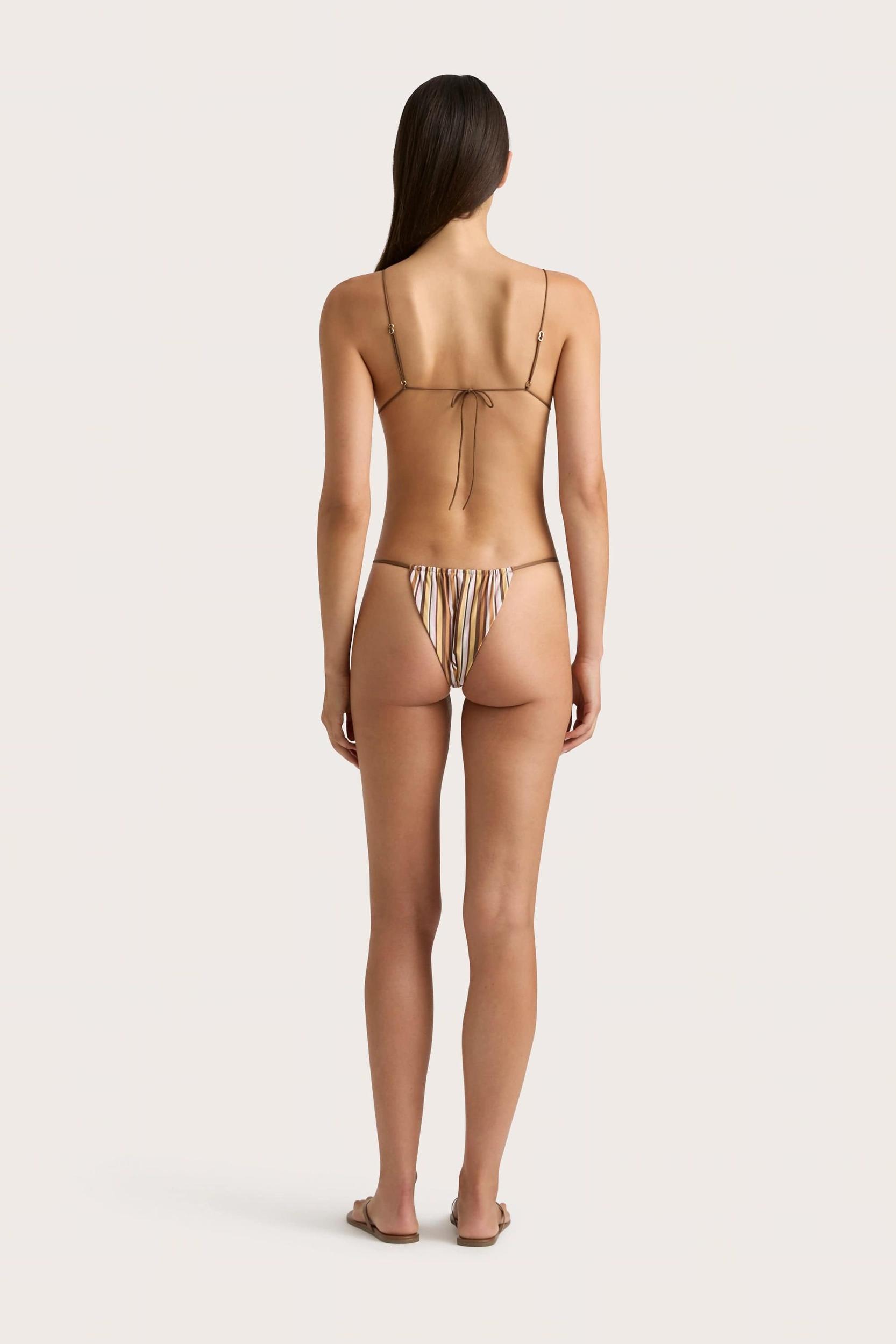 Elea Bikini Top Terracotta Stripe - Final Sale Product Image