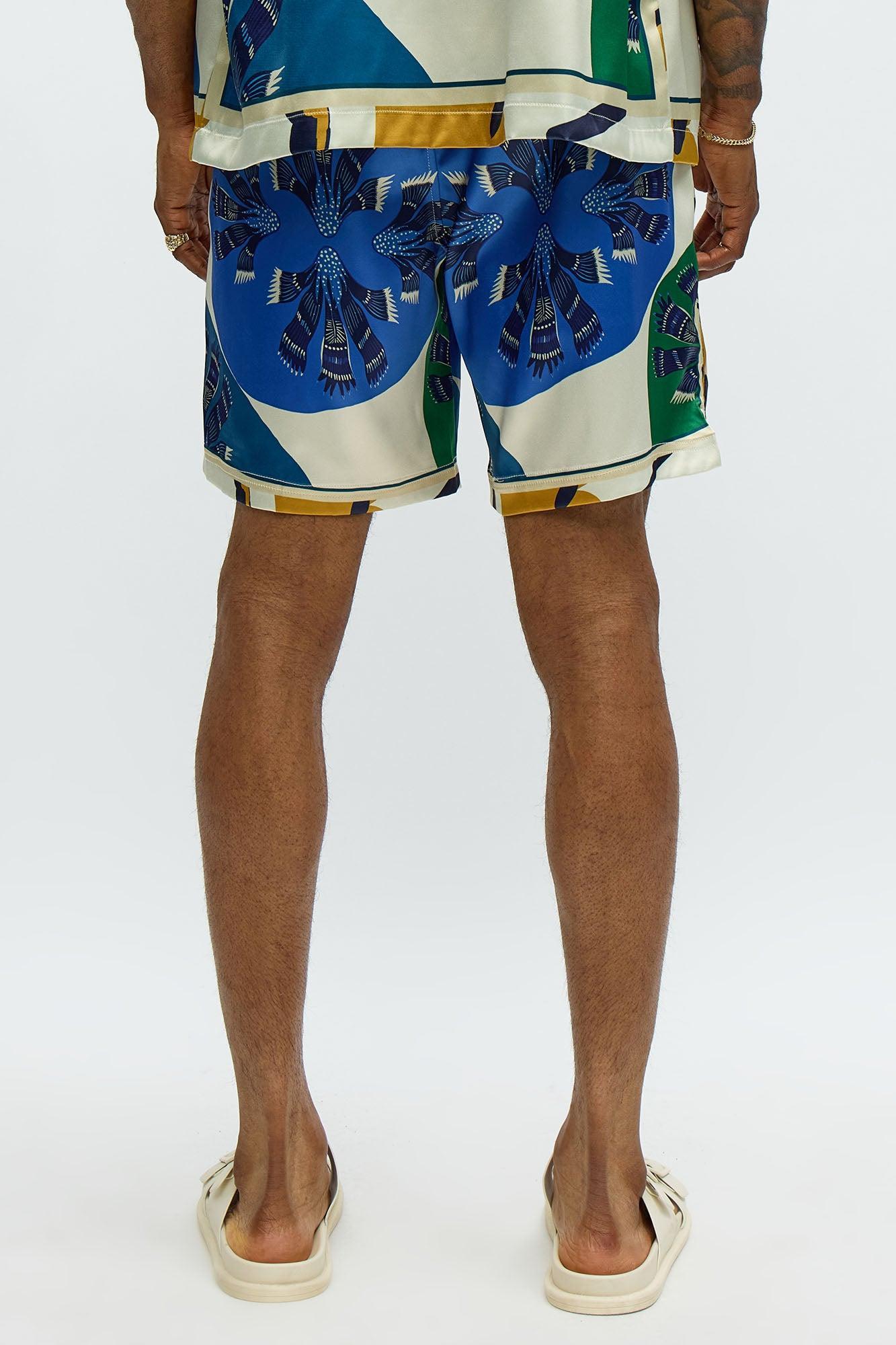 Relaxed Sea Vibe Shorts - Multi Color Product Image