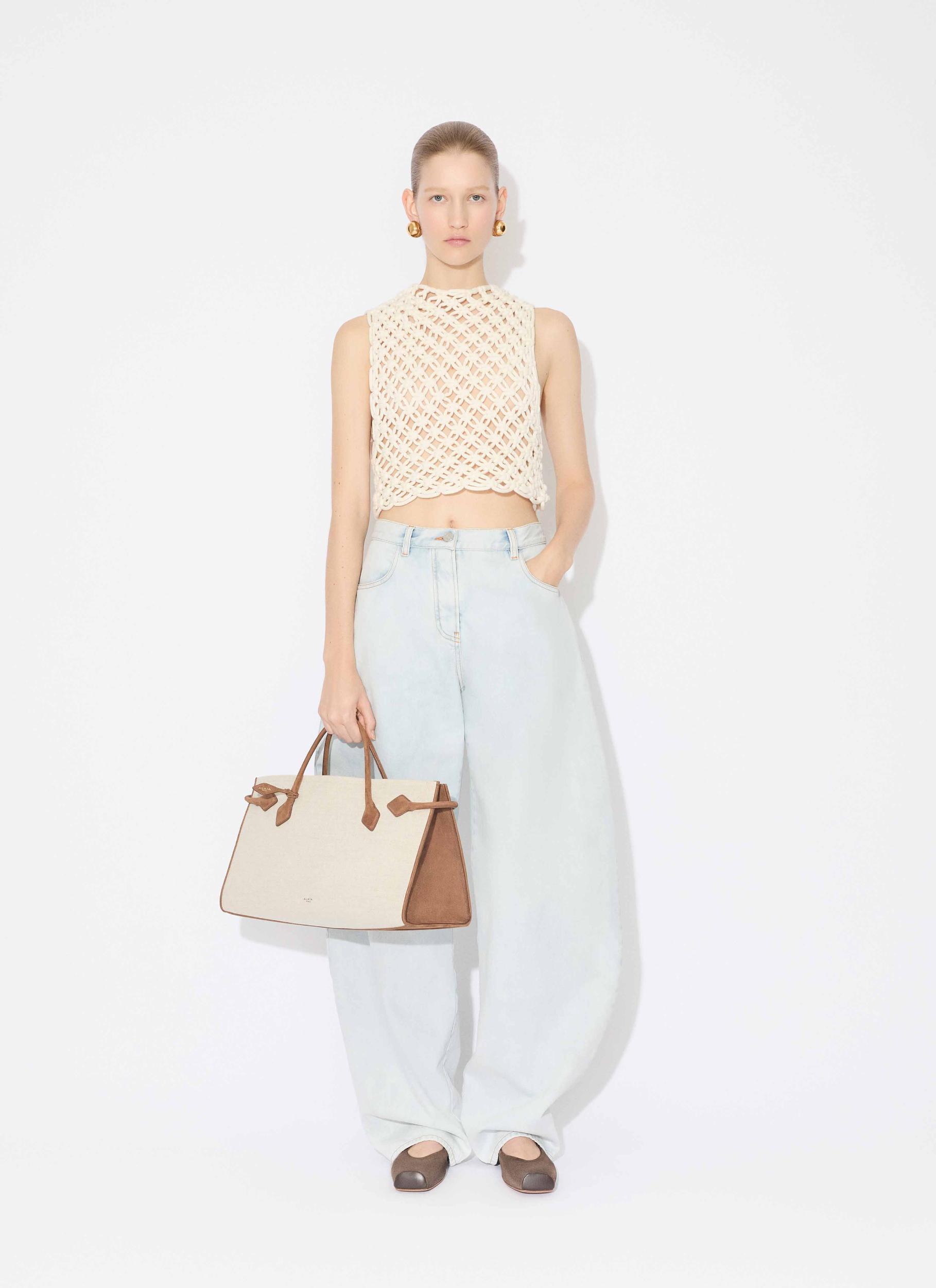 WHITE  HAND KNOTTED TOP Product Image