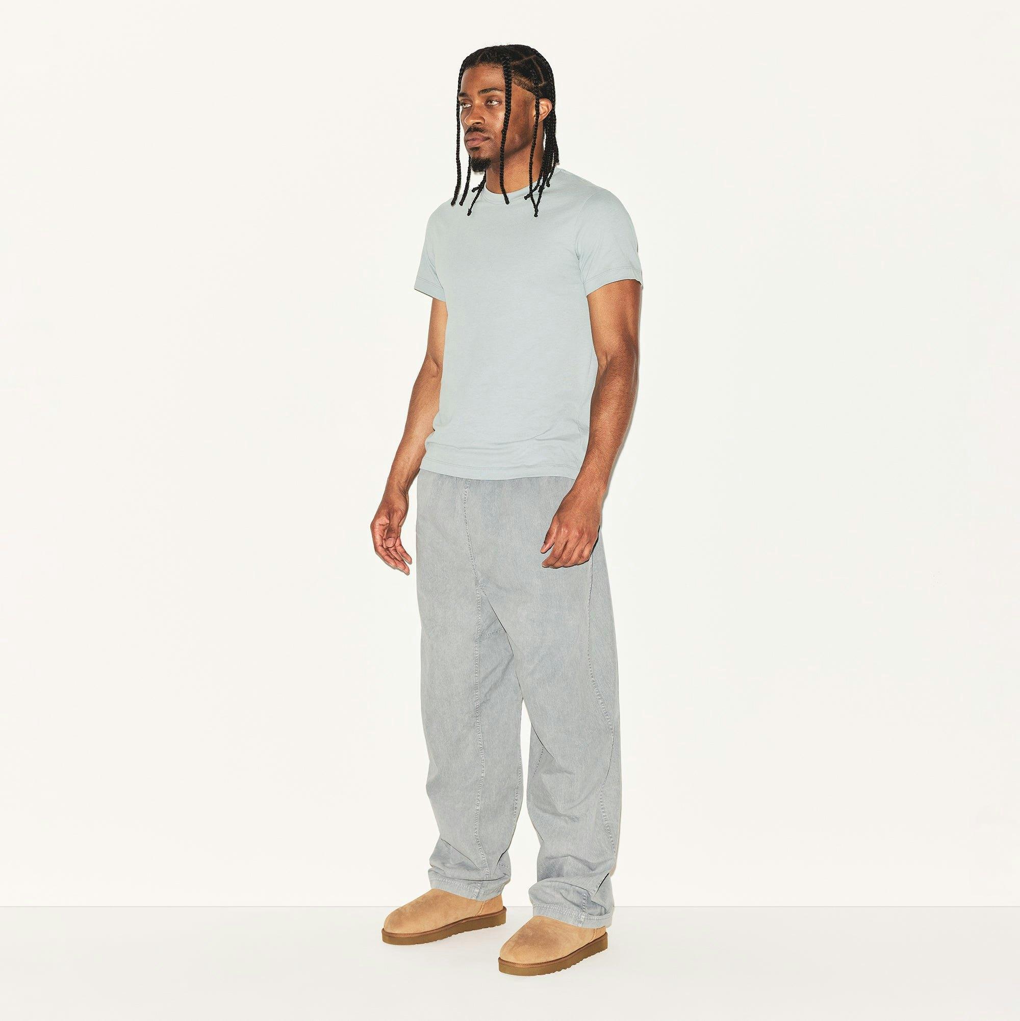SKIMS COTTON MENS CLASSIC T-SHIRT | MERCURY Product Image