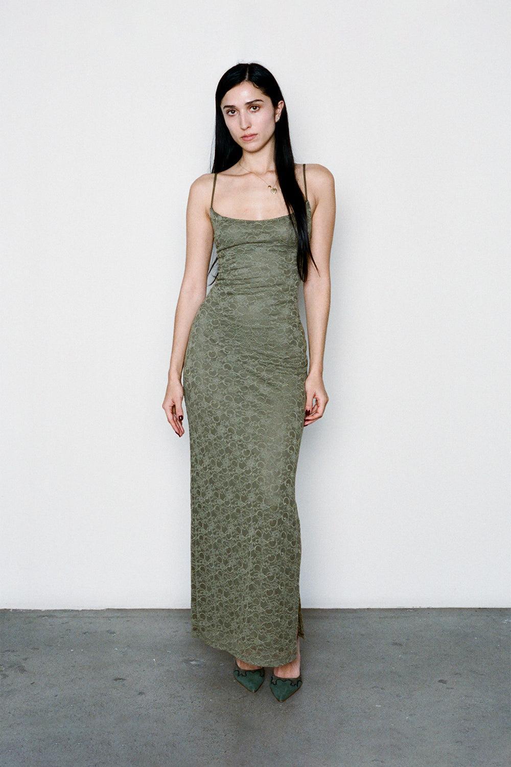 THAIS DRESS - HUNTER Product Image