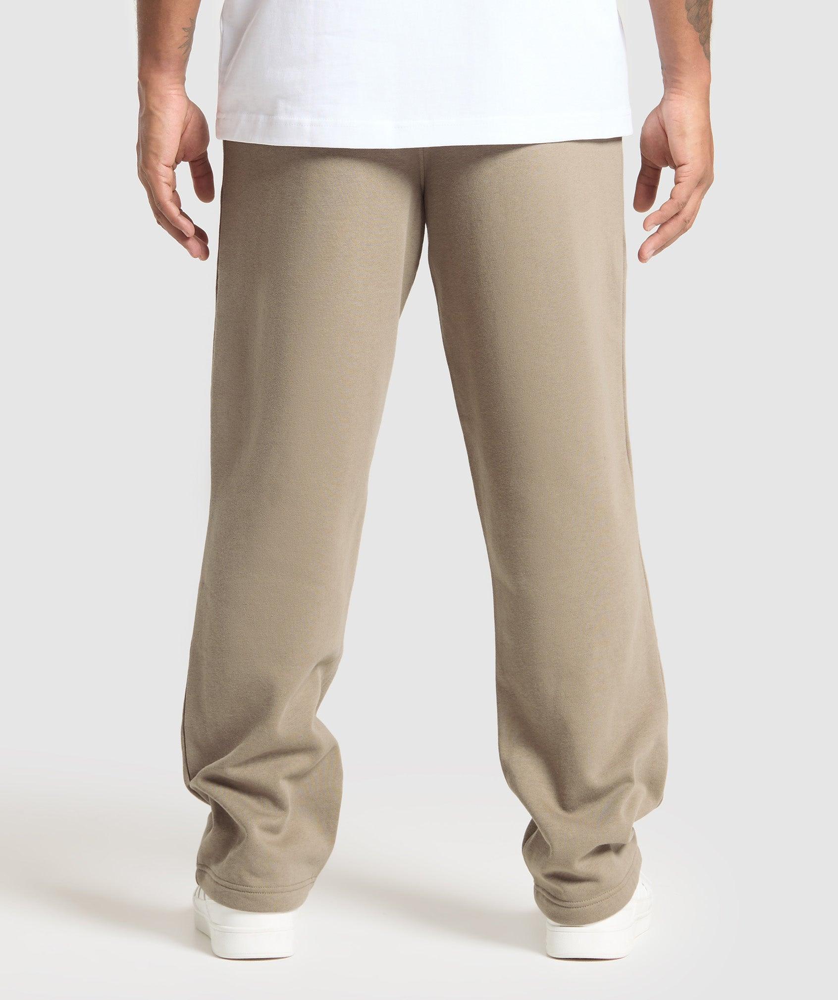 Gymshark Crest Straight Leg Joggers - Lifestyle Brown Male Product Image