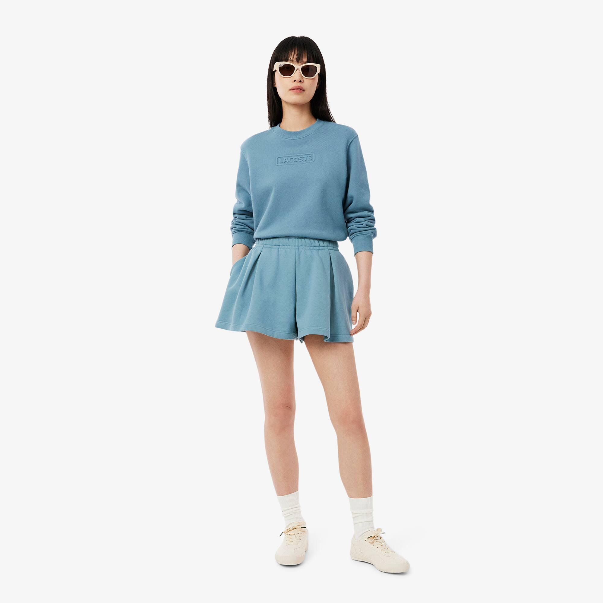 Pleated Fleece Shorts Product Image