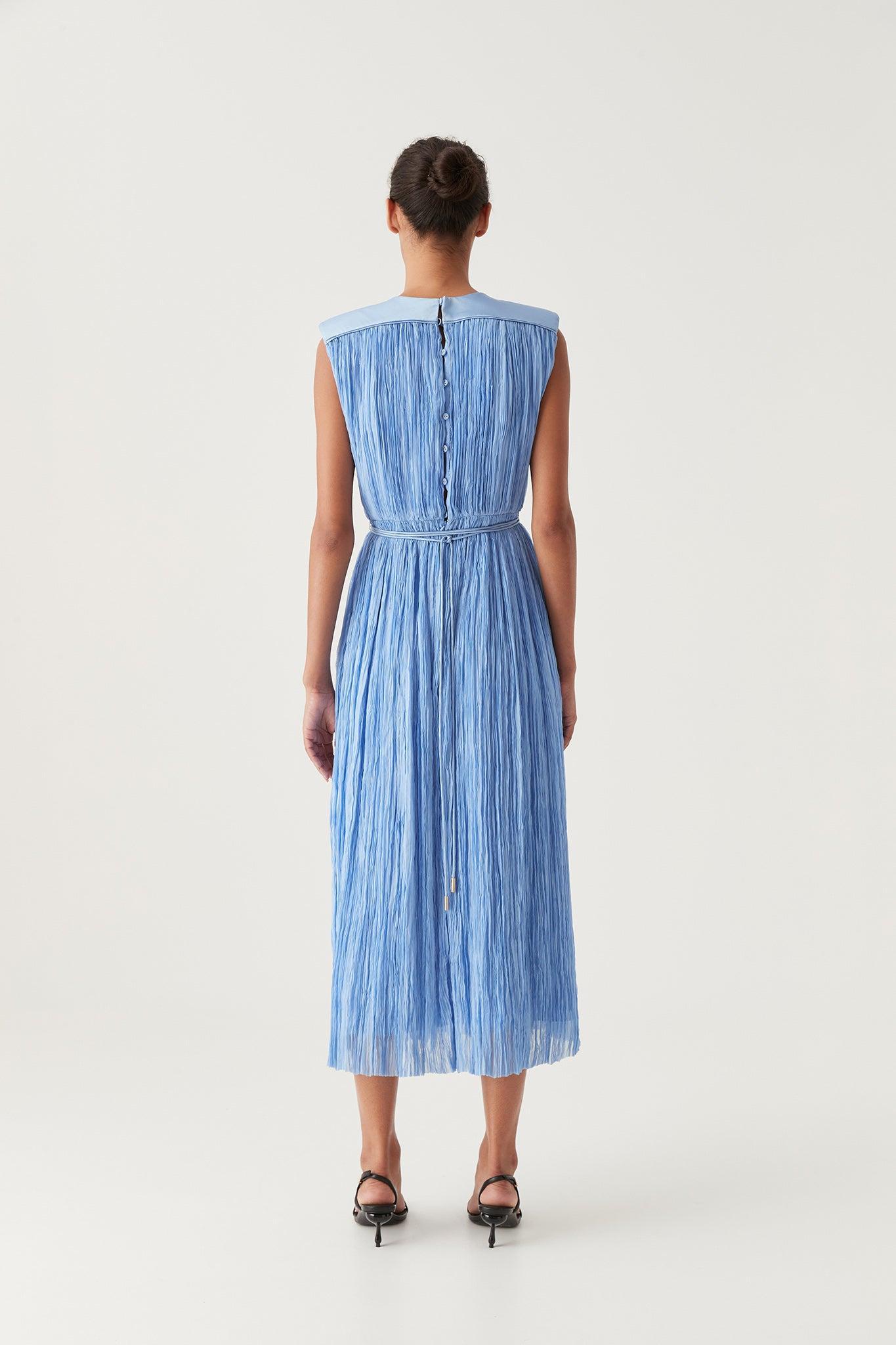 Solstice Pleated Midi Dress Product Image