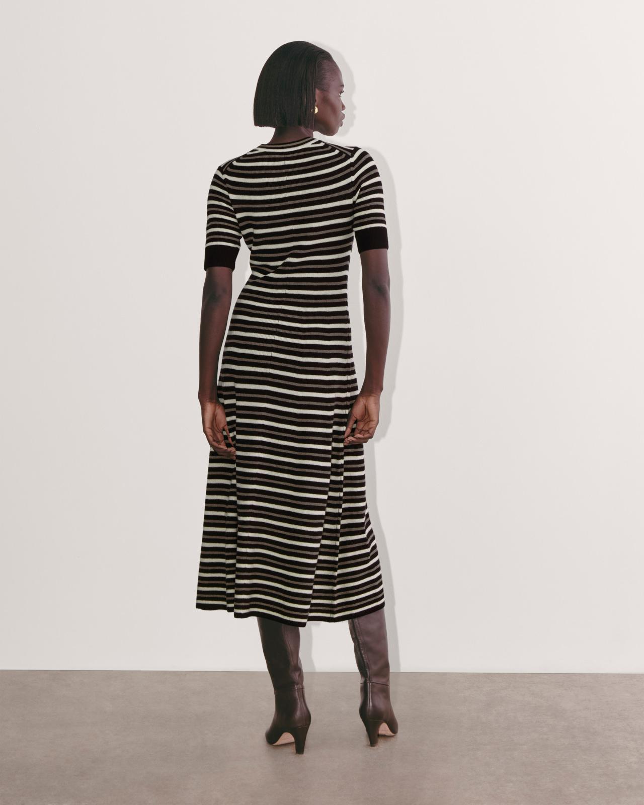 The Ribbed Sweater Dress Product Image