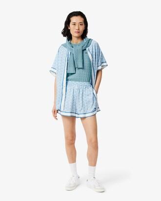 Washed Effect Cable Knit Sweater Product Image