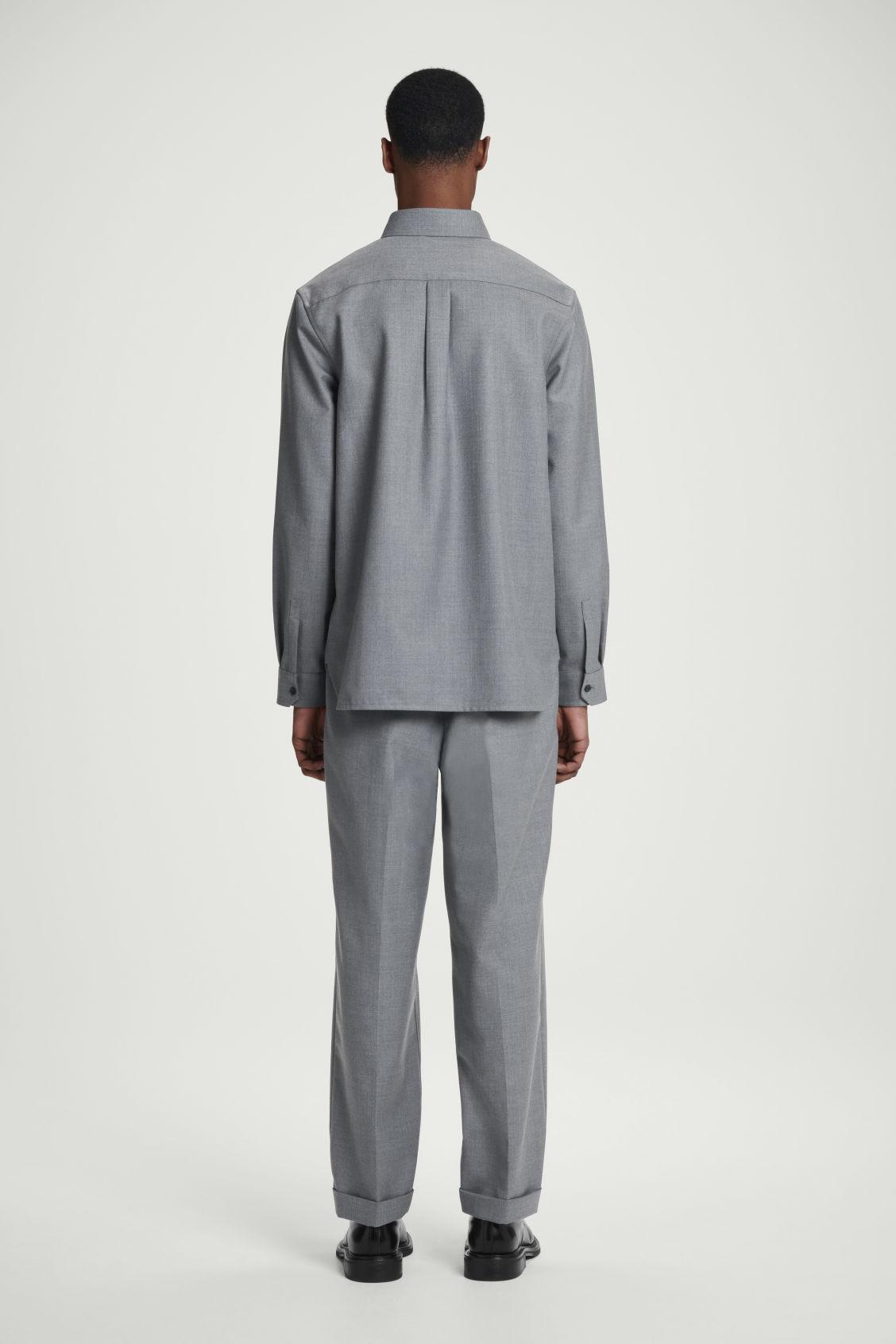 RELAXED WOOL-BLEND UTILITY SHIRT Product Image