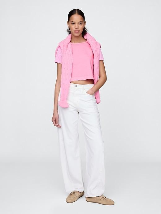 Organic Cotton VintageSoft Cropped T-Shirt Product Image