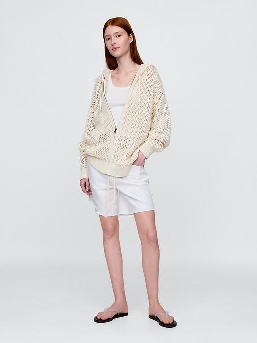 Crochet Zip Hoodie Product Image