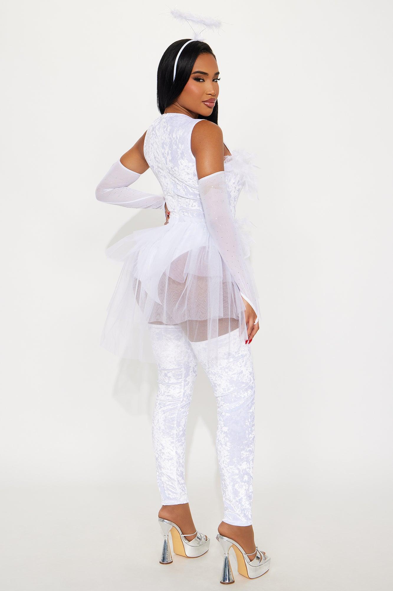 Heaven Sent Angel 4 Piece Costume Set - White Product Image