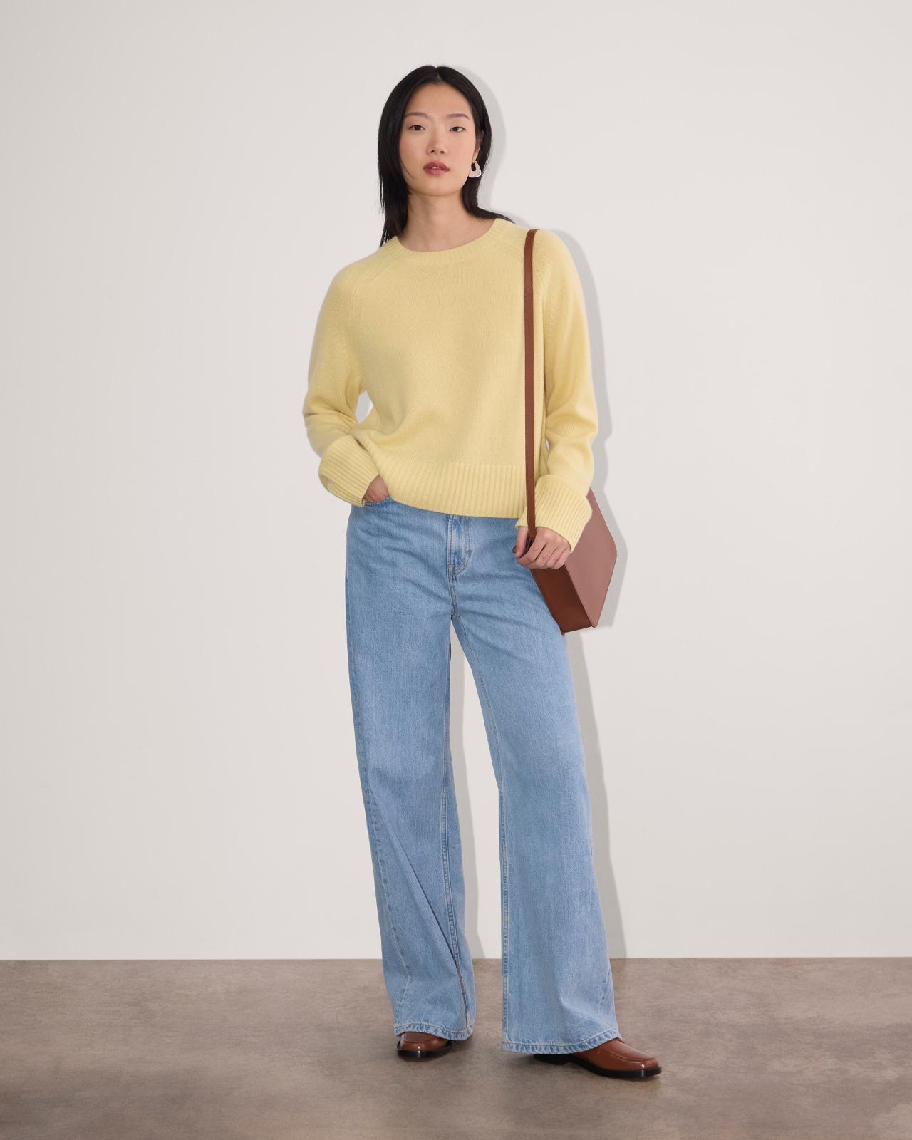 The Boxy Crew in Cashmere Product Image