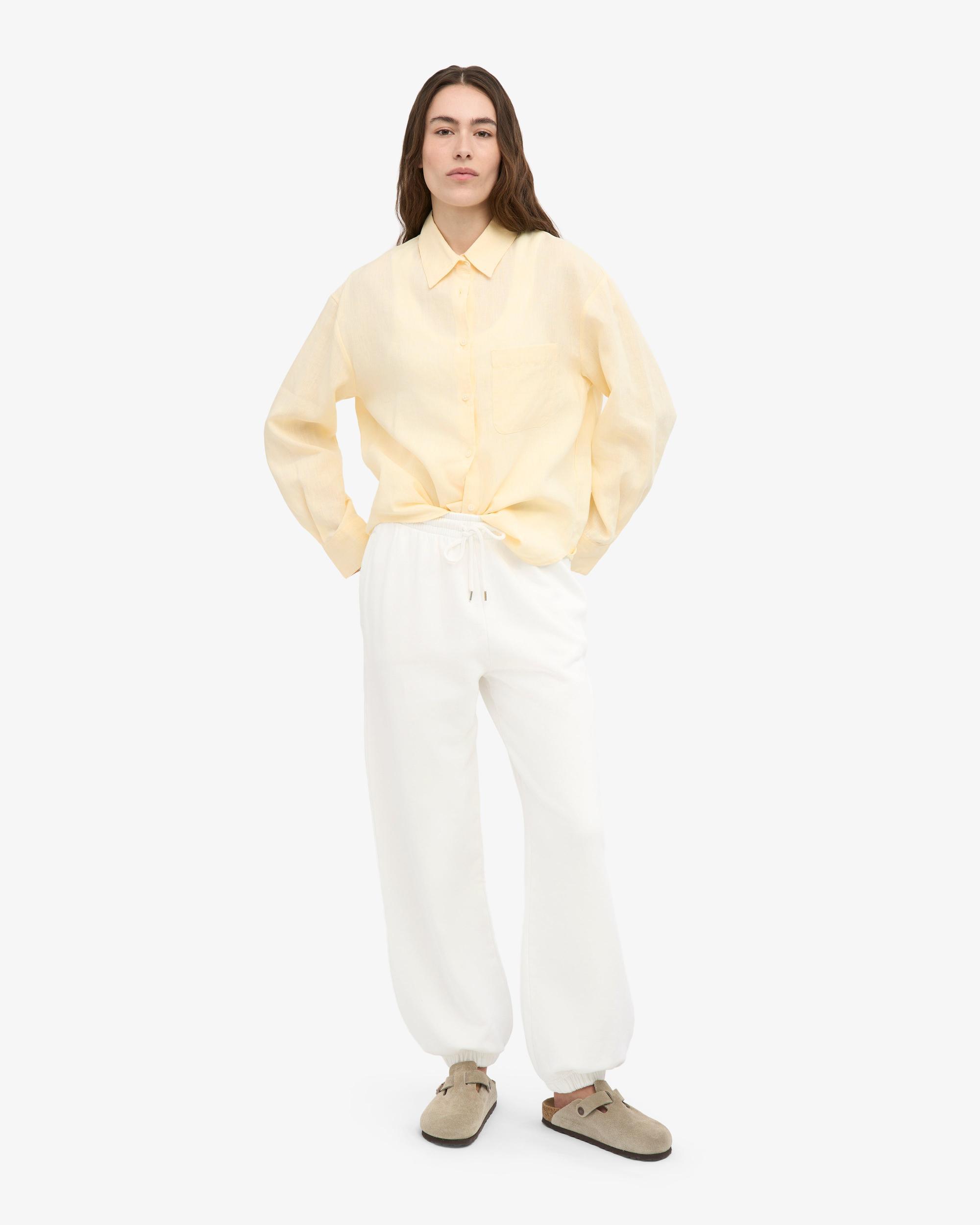 Organic Relaxed Sweatpants - Optical White Product Image