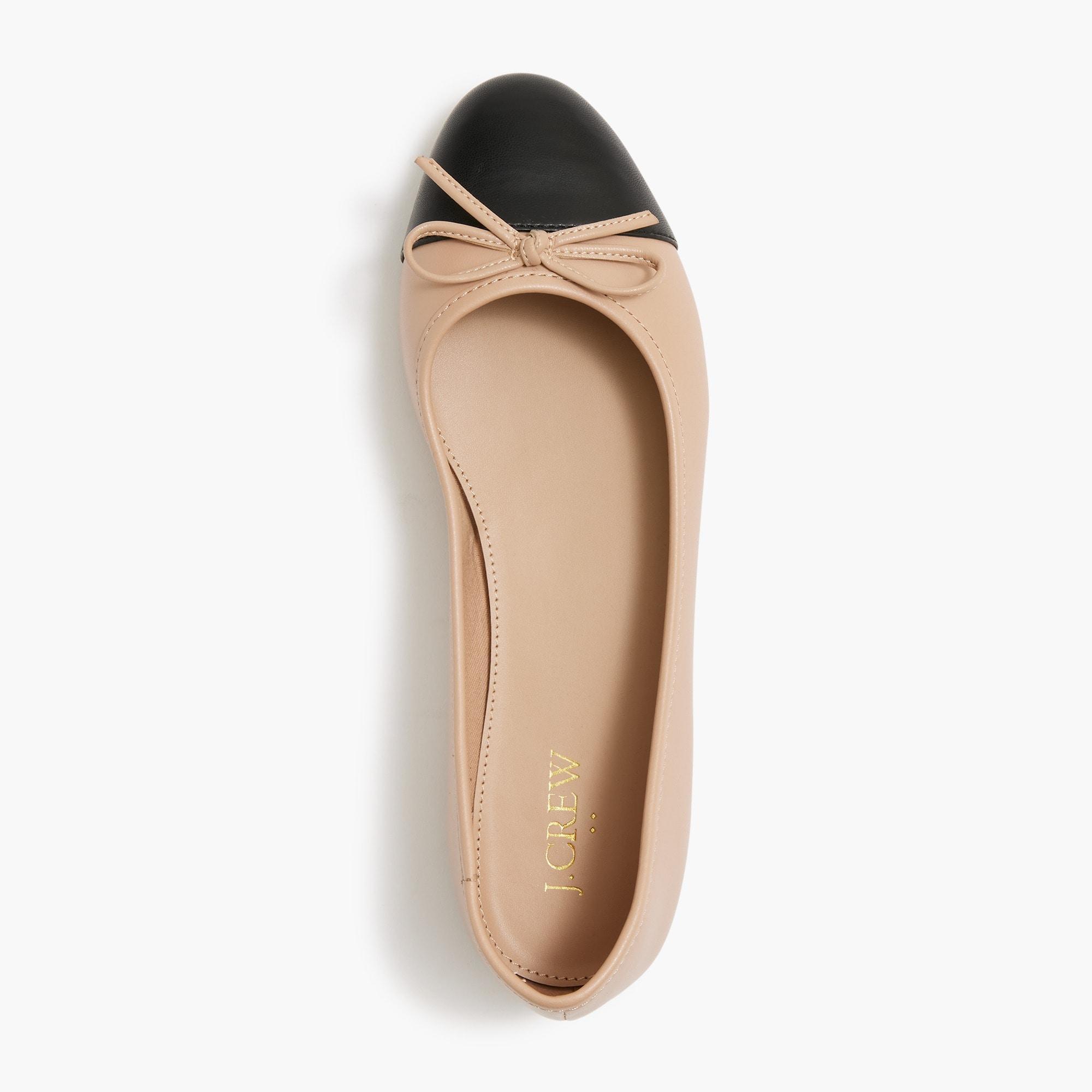 Ballet flats with cap toe Product Image