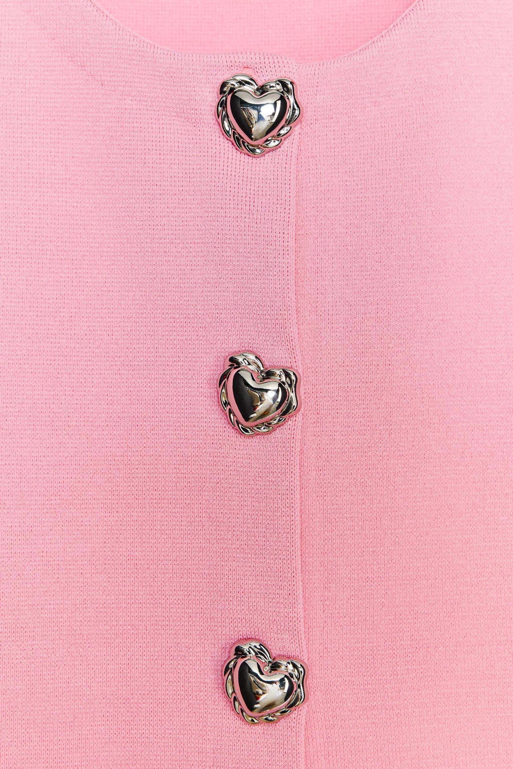 HEART BUTTON KNIT TOP Product Image