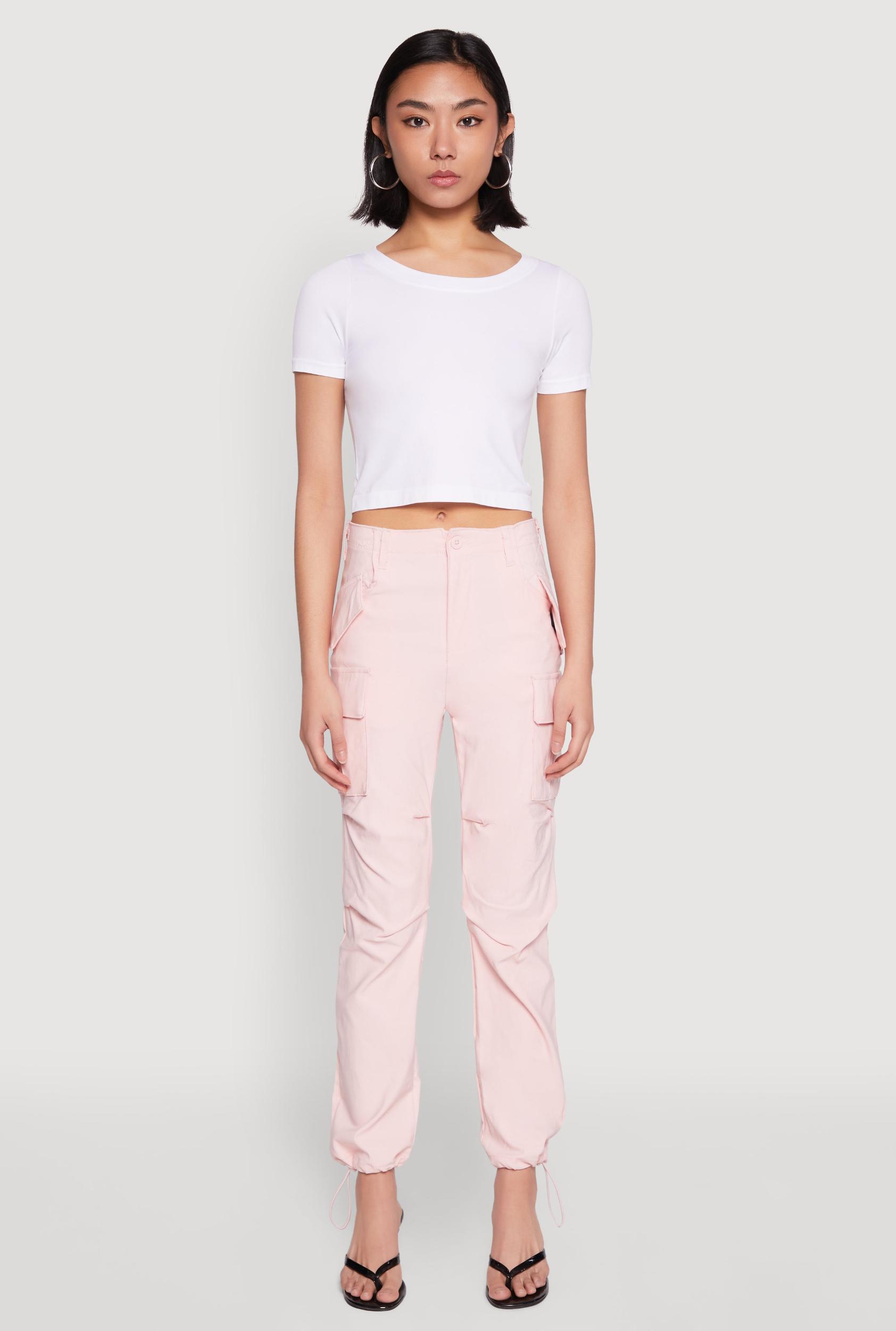 Womens Toggle Drawstring Hem Utility Pants Product Image