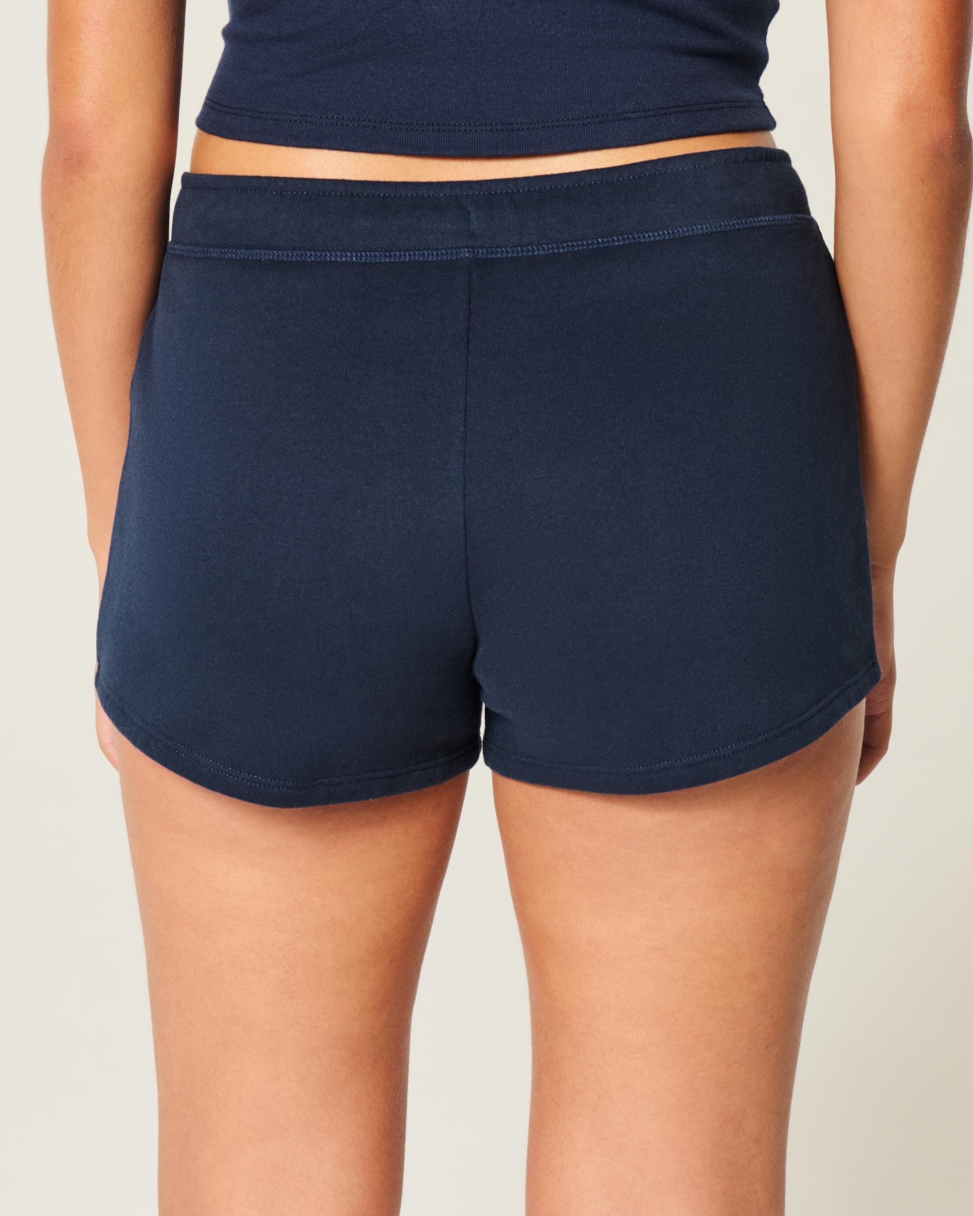 Heart Graphic Fleece Mini Shorts Product Image