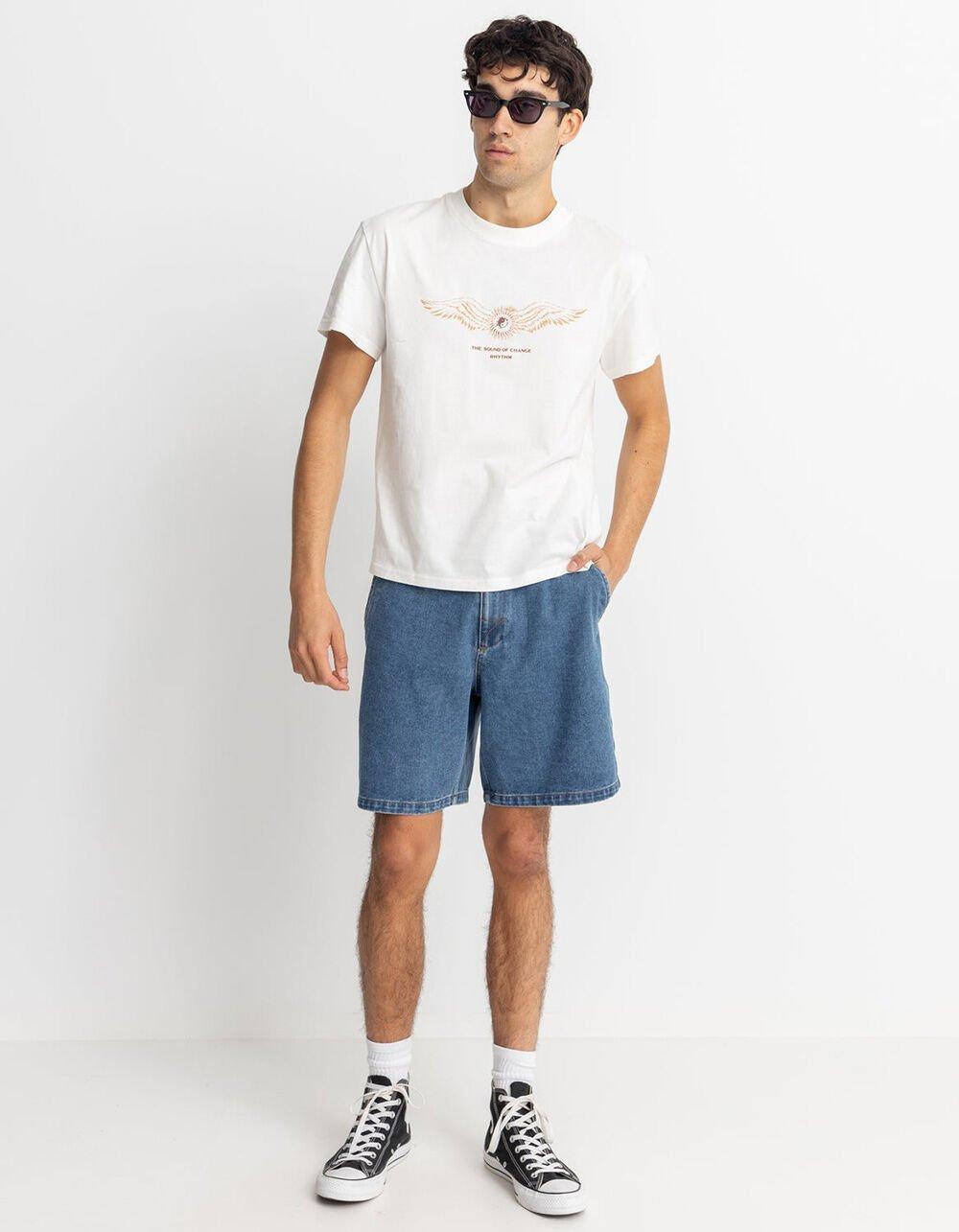 RHYTHM Flyer Band Mens Tee - WHITE Product Image
