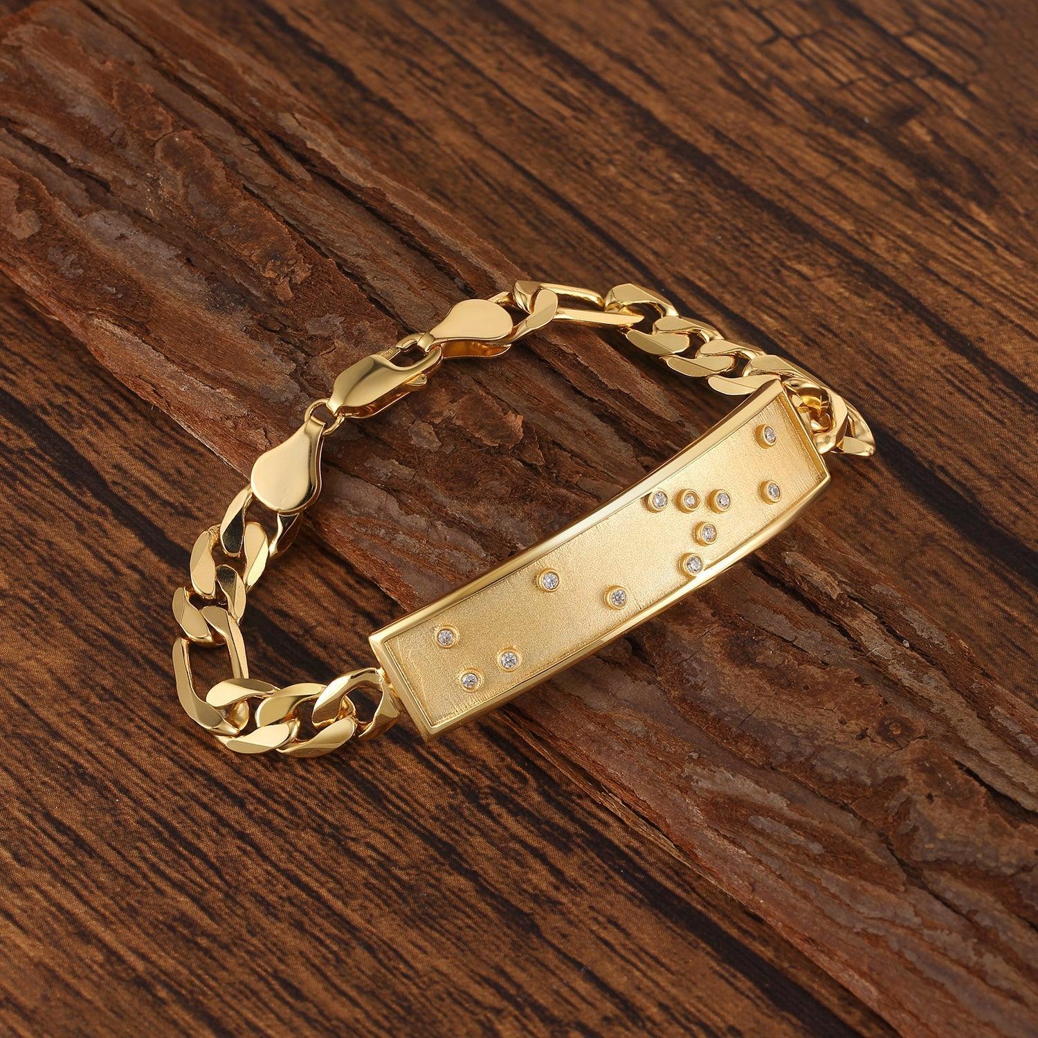 Touchstone HE>i ID Link Bracelet in Gold Product Image