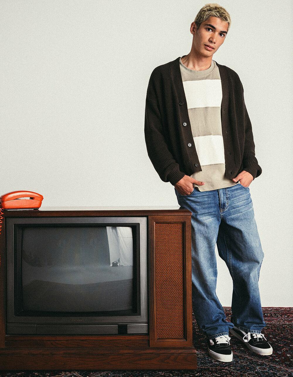 RSQ Mens Loose Fit Jeans - Dark Wash Product Image