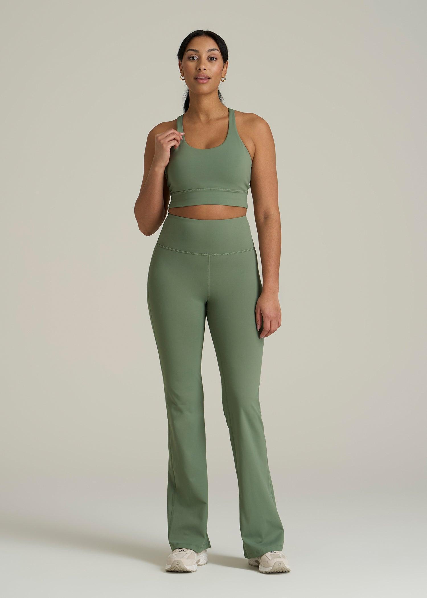 Women's Balance Crisscross Tall Sports Bra in Dark Seagrass Product Image