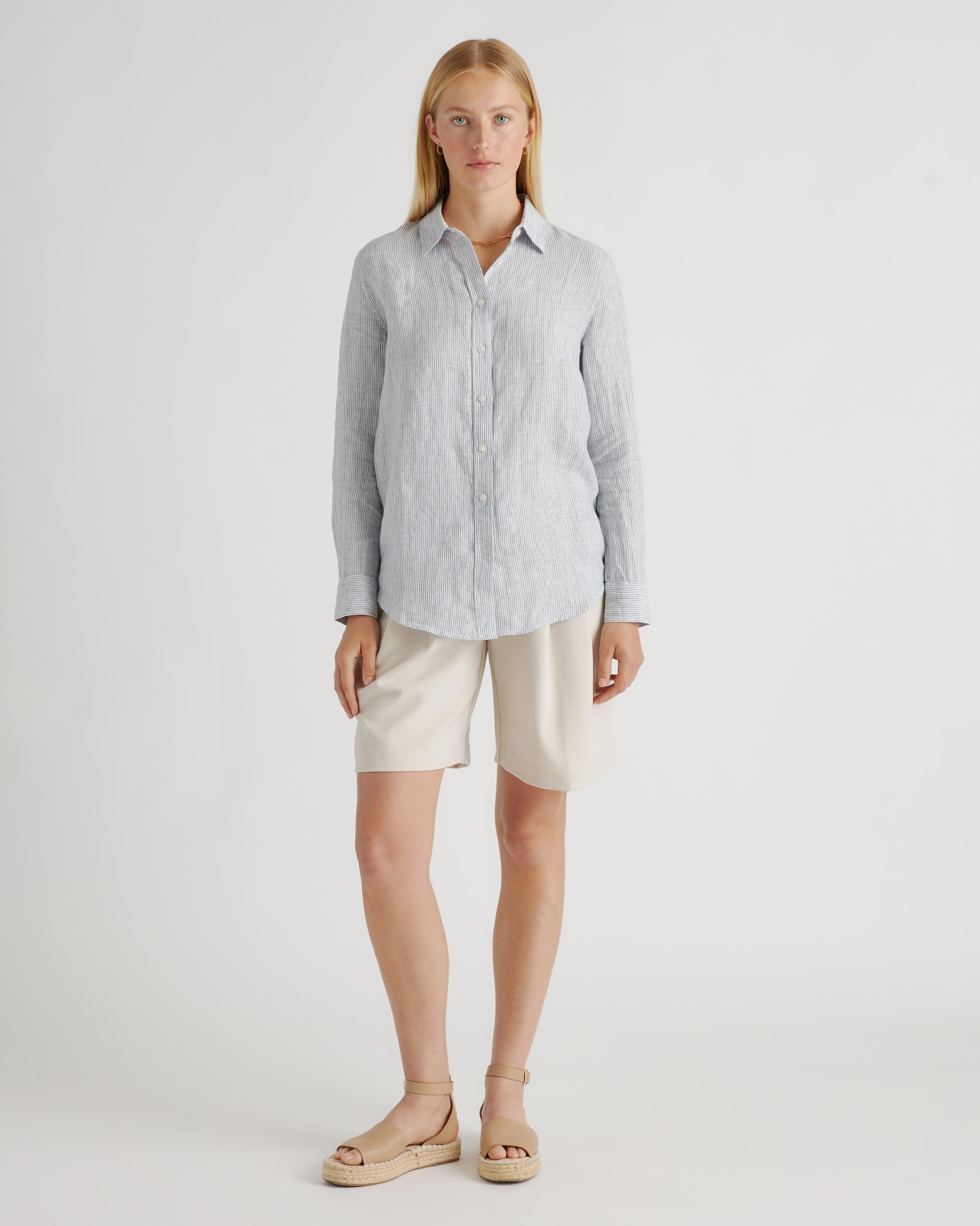 Quince | Women's 100% European Linen Long Sleeve Shirt Size XS Product Image