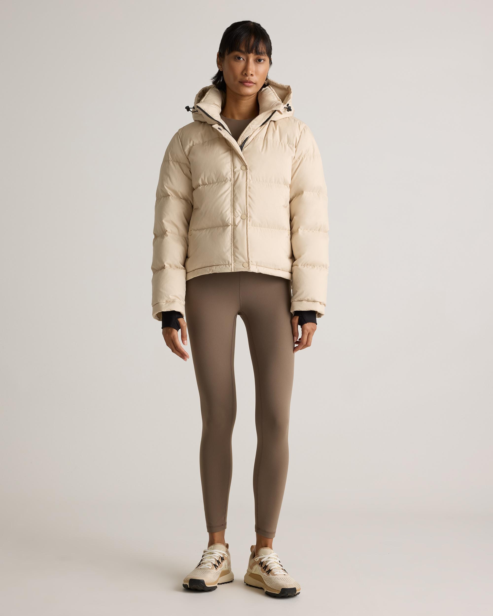 Quince | Women's Responsible Down Cropped Puffer Jacket Size XL, Recycled Polyester Product Image