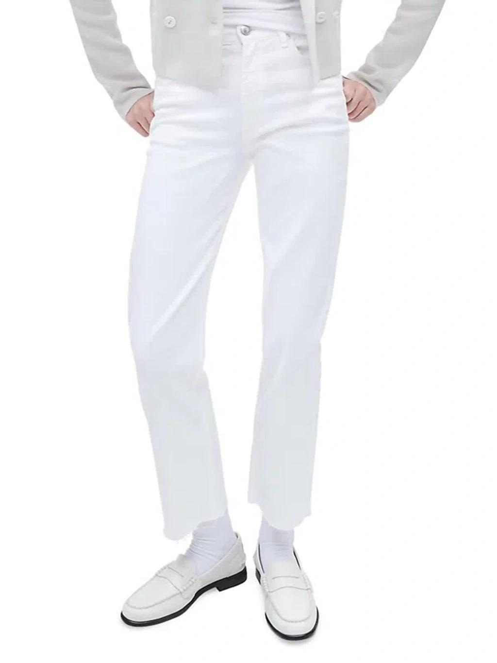 RAG & BONE Harlow Jean In Optic White Product Image