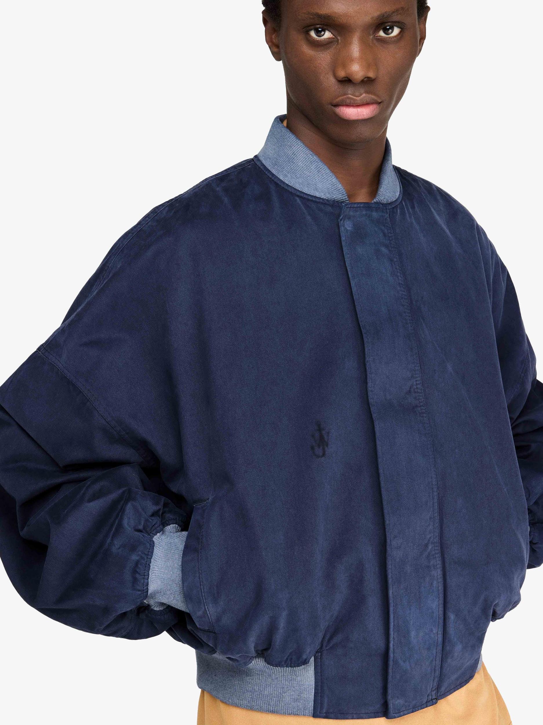 RELAXED COTTON BOMBER JACKET Product Image