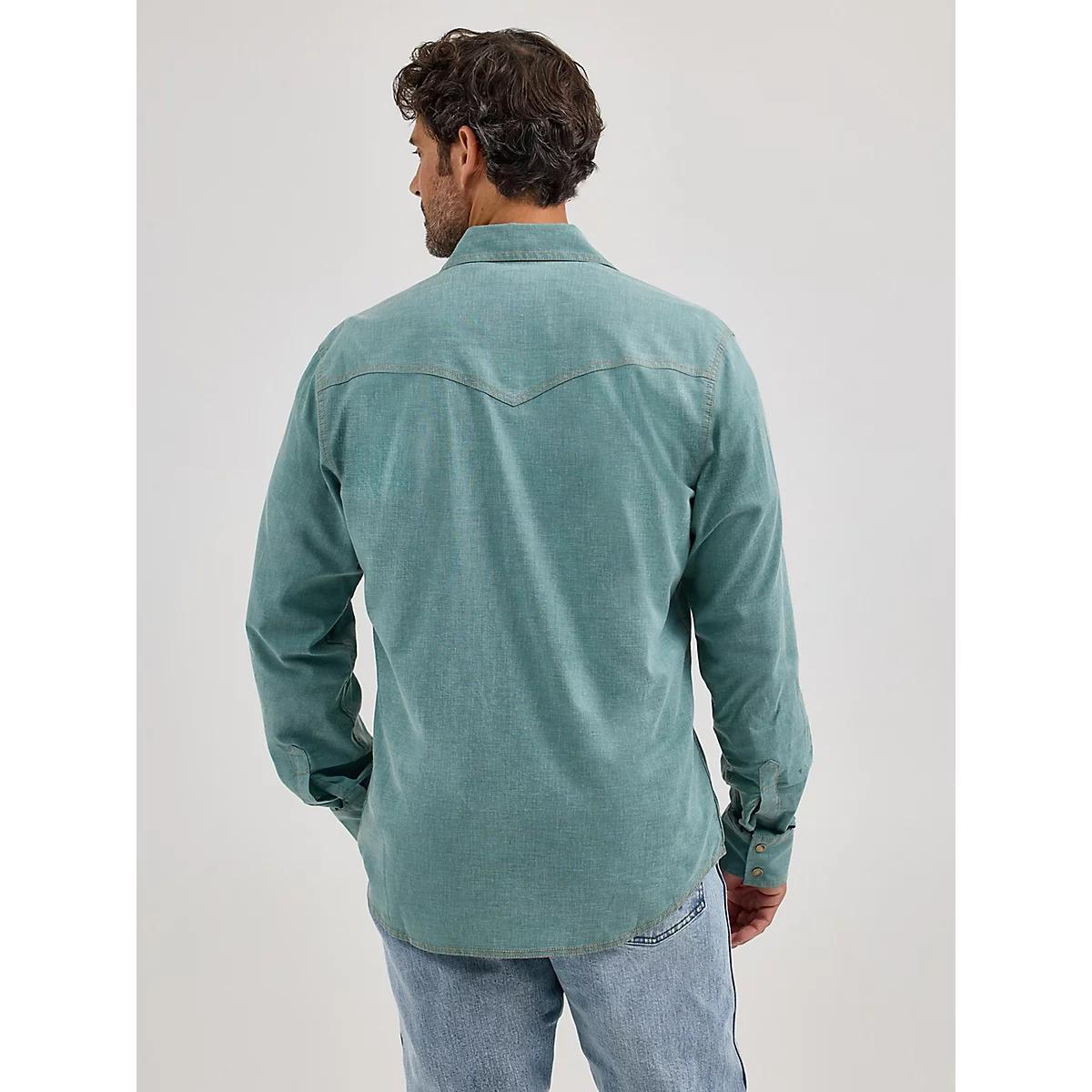 Men's Wrangler Retro Premium Western Snap Solid Shirt | Men's SHIRTS | Wrangler® Product Image