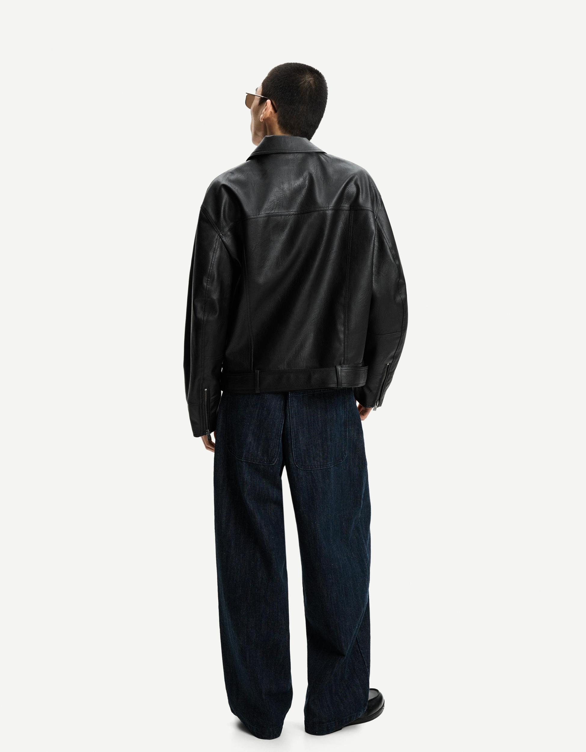 Leather effect jacket Product Image