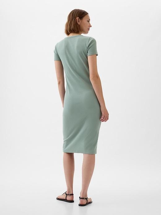 Modern Rib Midi T-Shirt Dress Product Image