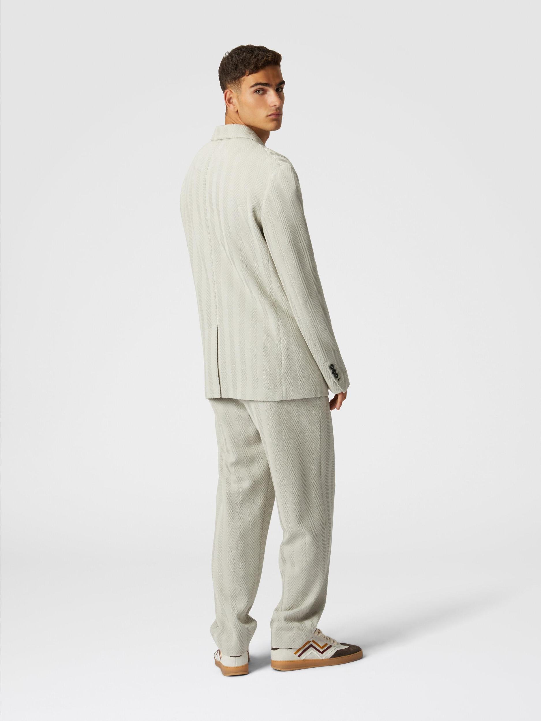 Zigzag cotton and viscose blazer Product Image