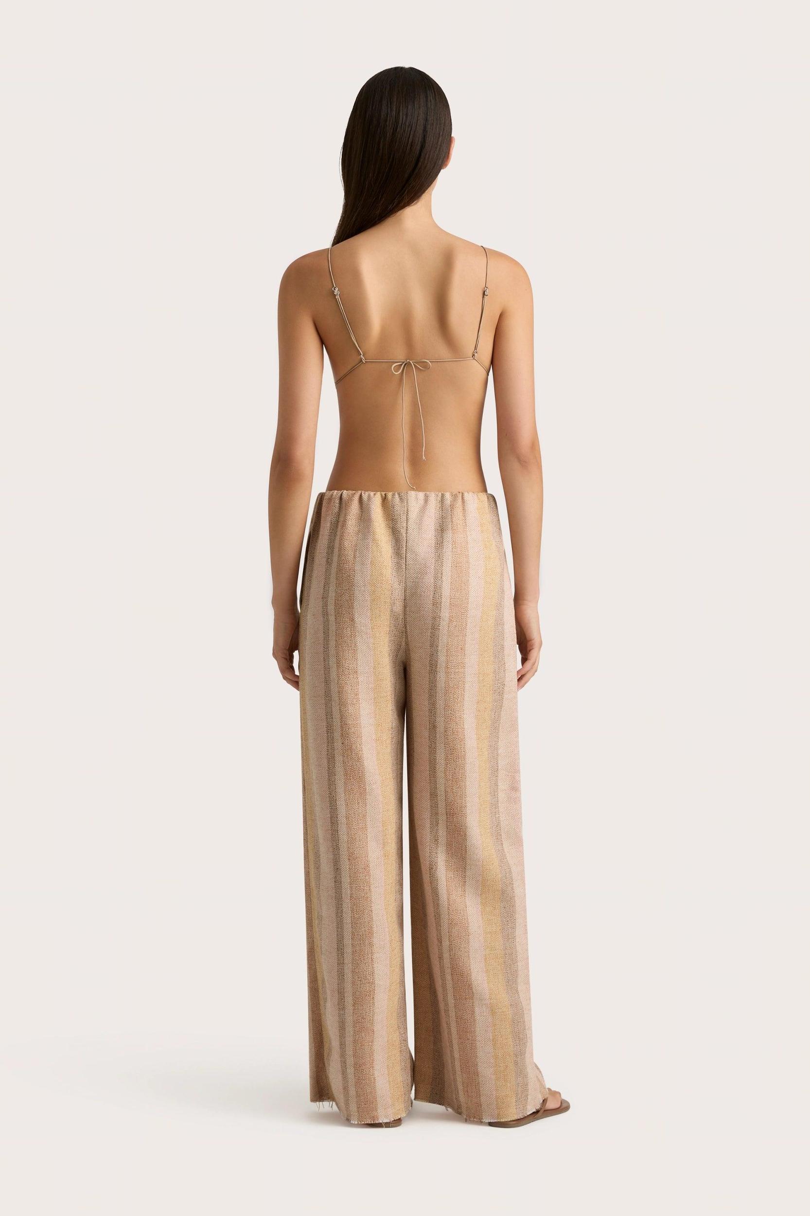 Sao Paulo Pant Terracotta Stripe - Final Sale Product Image